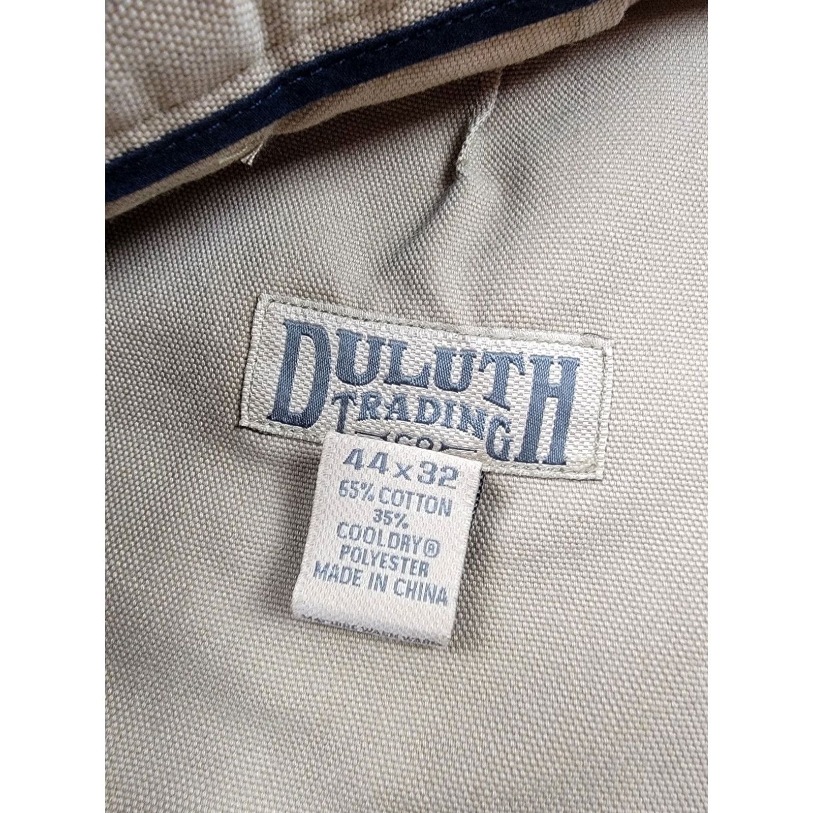 Vintage Duluth Pants Mens 44x32 Brown Tan Cool Dry Fire Hose Work Pants Carpenter Workwear Straight Leg Cargo Pockets Regular Clothing Mens Size US 44 / EU 60 - 2 Thumbnail
