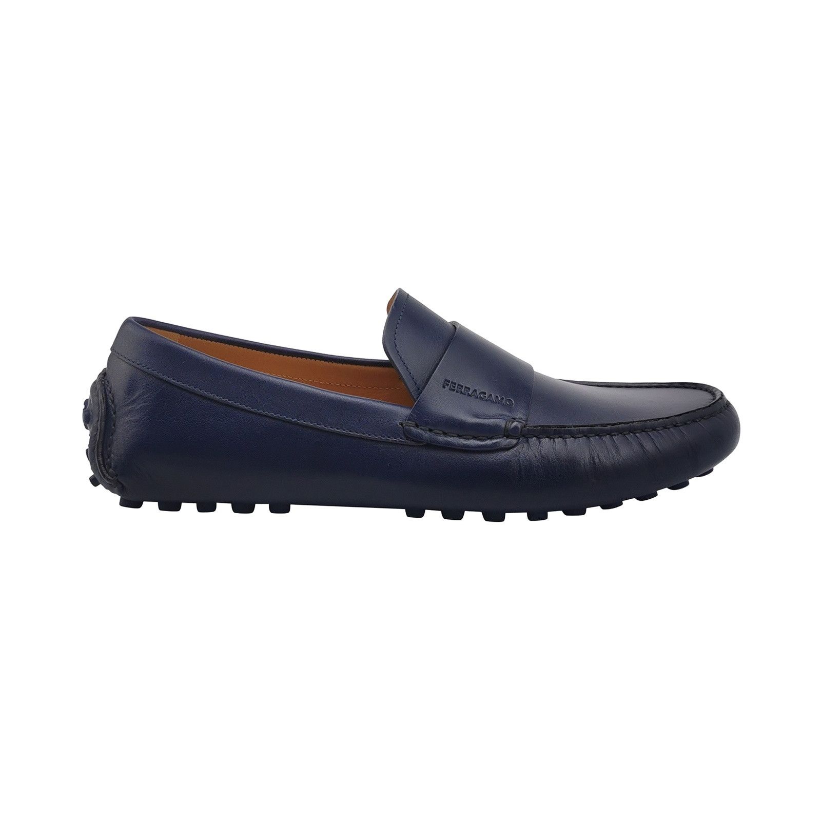 Salvatore Ferragamo Salvatore Ferragamo Blue Leather Driving Shoes 41.5 Size US 8 / EU 41 - 1 Thumbnail