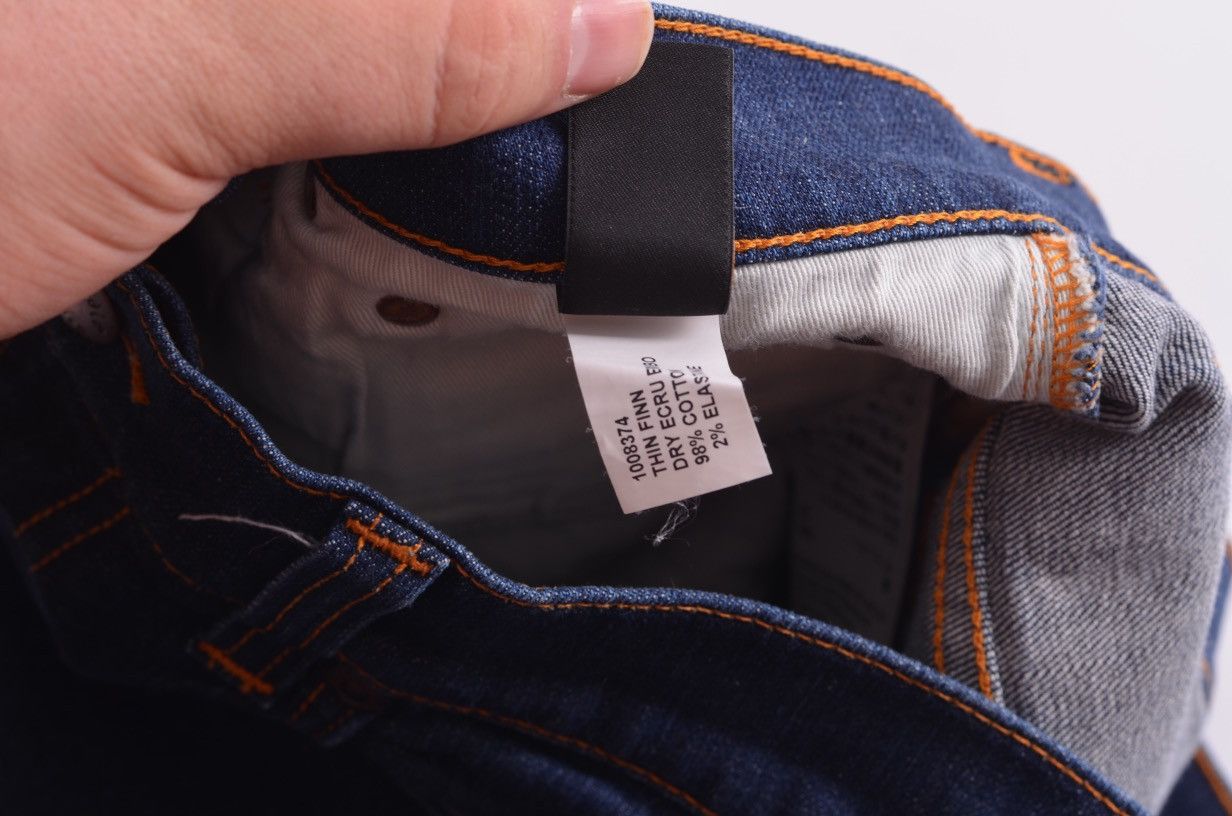 Denime Nudie Jeans Thin Finn Org. dry Ecru Embo size W 31L 32 Size US 31 - 5 Thumbnail