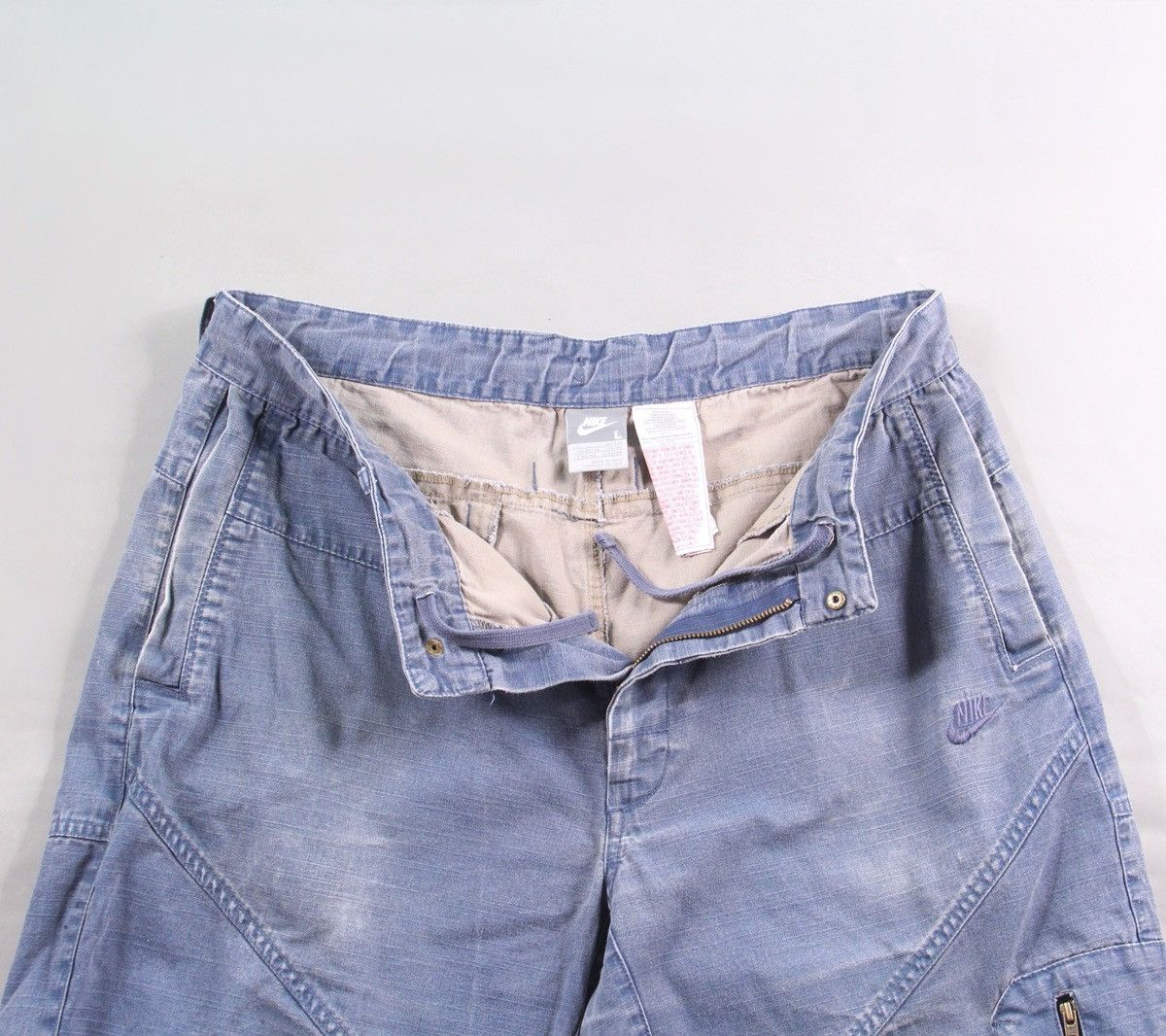 Nike Nike Vintage 90s Denim Shorts Team ACG NSF Tech Fleece L Size US 34 / EU 50 - 2 Thumbnail