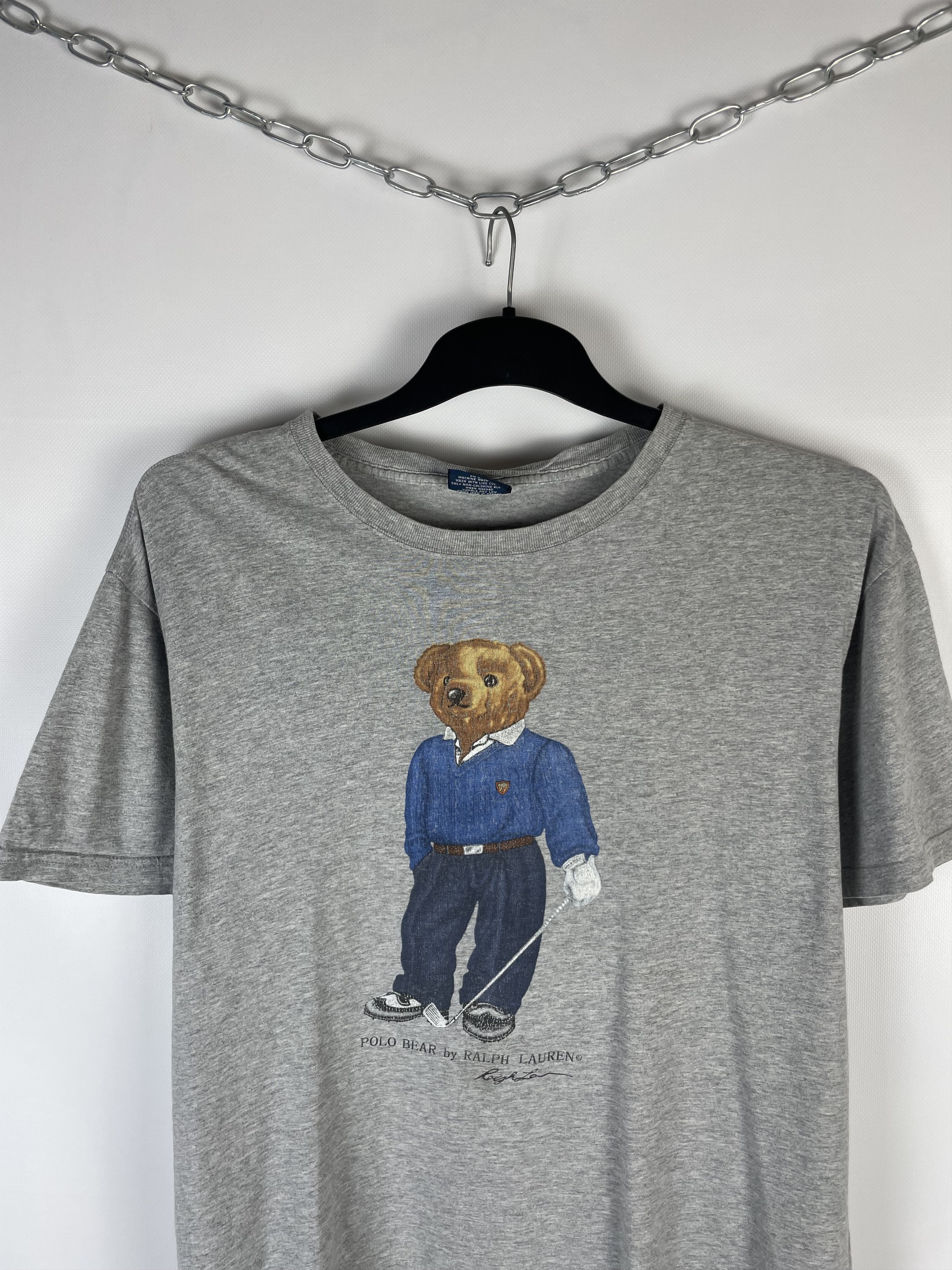 Polo Ralph Lauren Vintage Polo Ralph Lauren Bear Tee Size US L / EU 52-54 / 3 - 2 Thumbnail