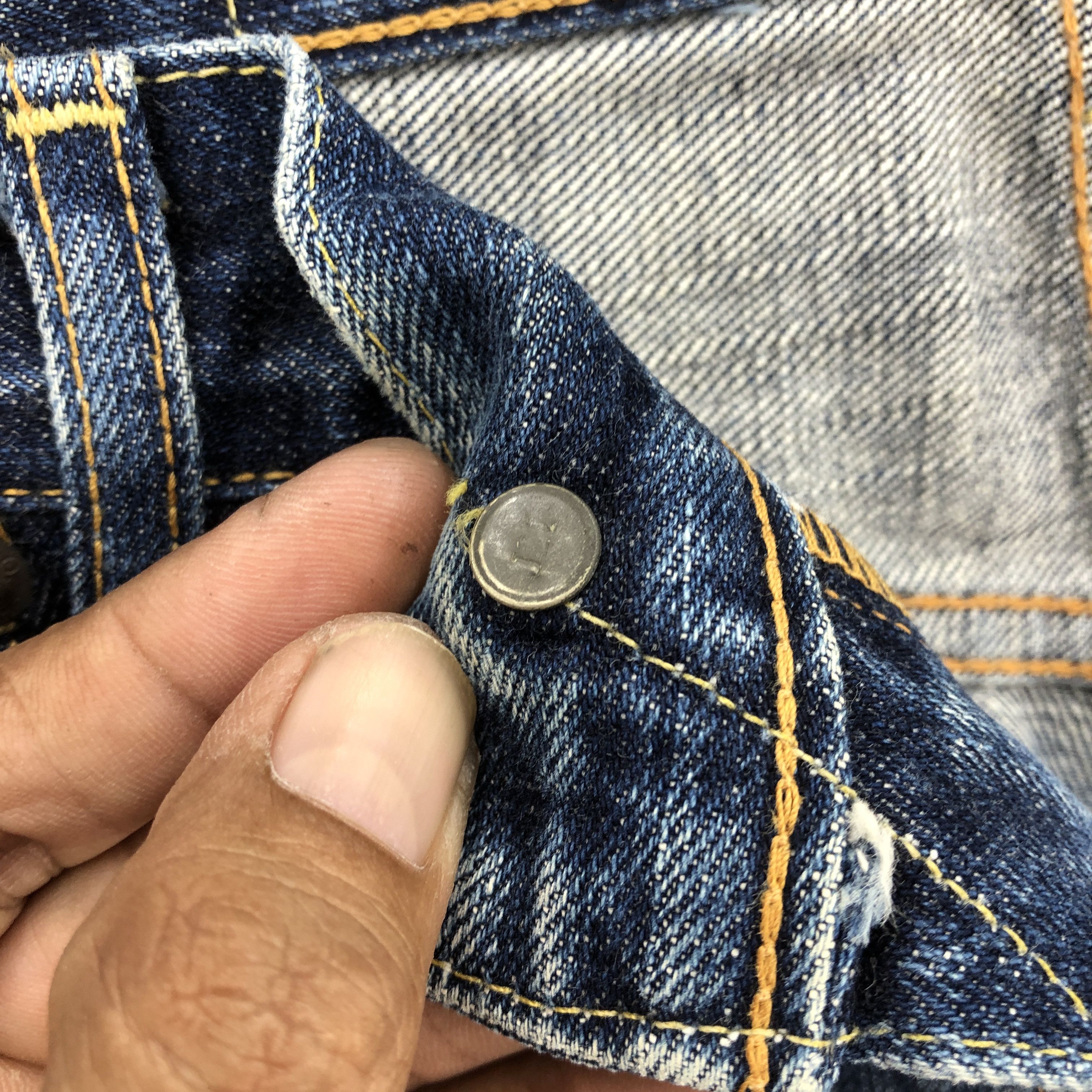 Levi's Vintage Levis Selvedge Jeans Levi's 502 Distressed Denim Size US 34 / EU 50 - 9 Thumbnail
