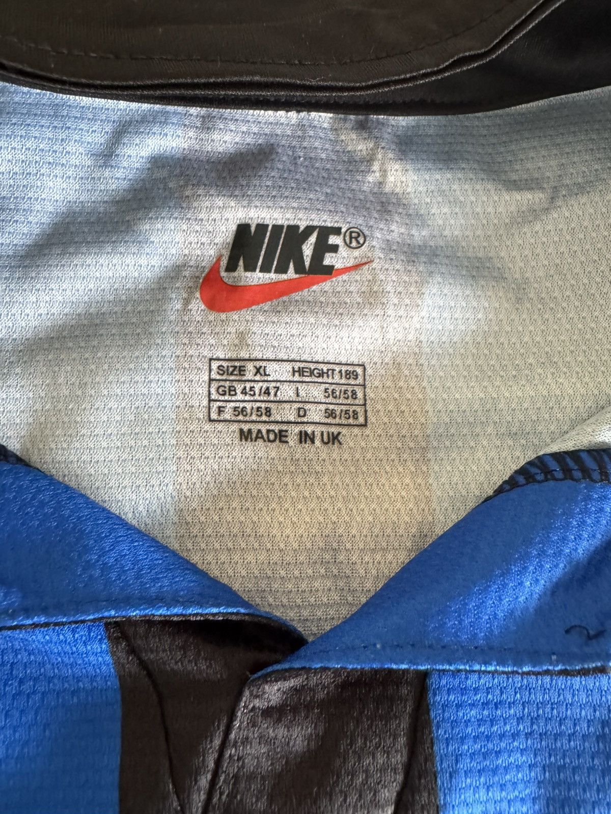Nike Inter Milan “Ronaldo 9” 1998/99 Vintage Jersey Size US XL / EU 56 / 4 - 5 Thumbnail