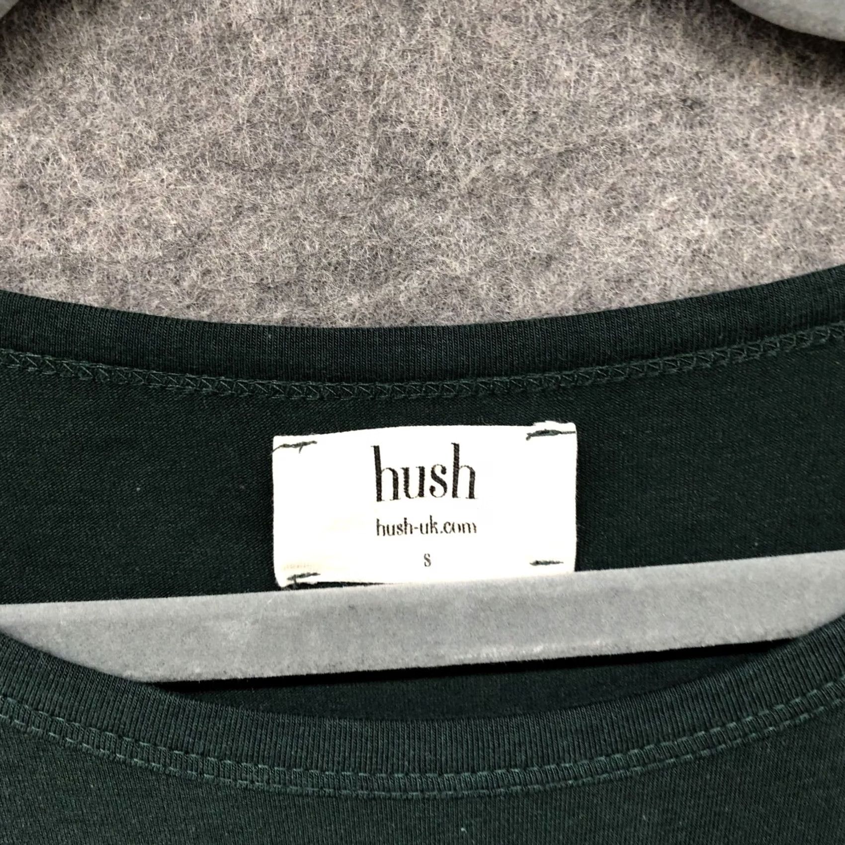 Vintage Hush Bodycon Long Sleeve T Shirt Dress Women S Green Ruched Modal Blend Dress Size S / US 4 / IT 40 - 5 Thumbnail