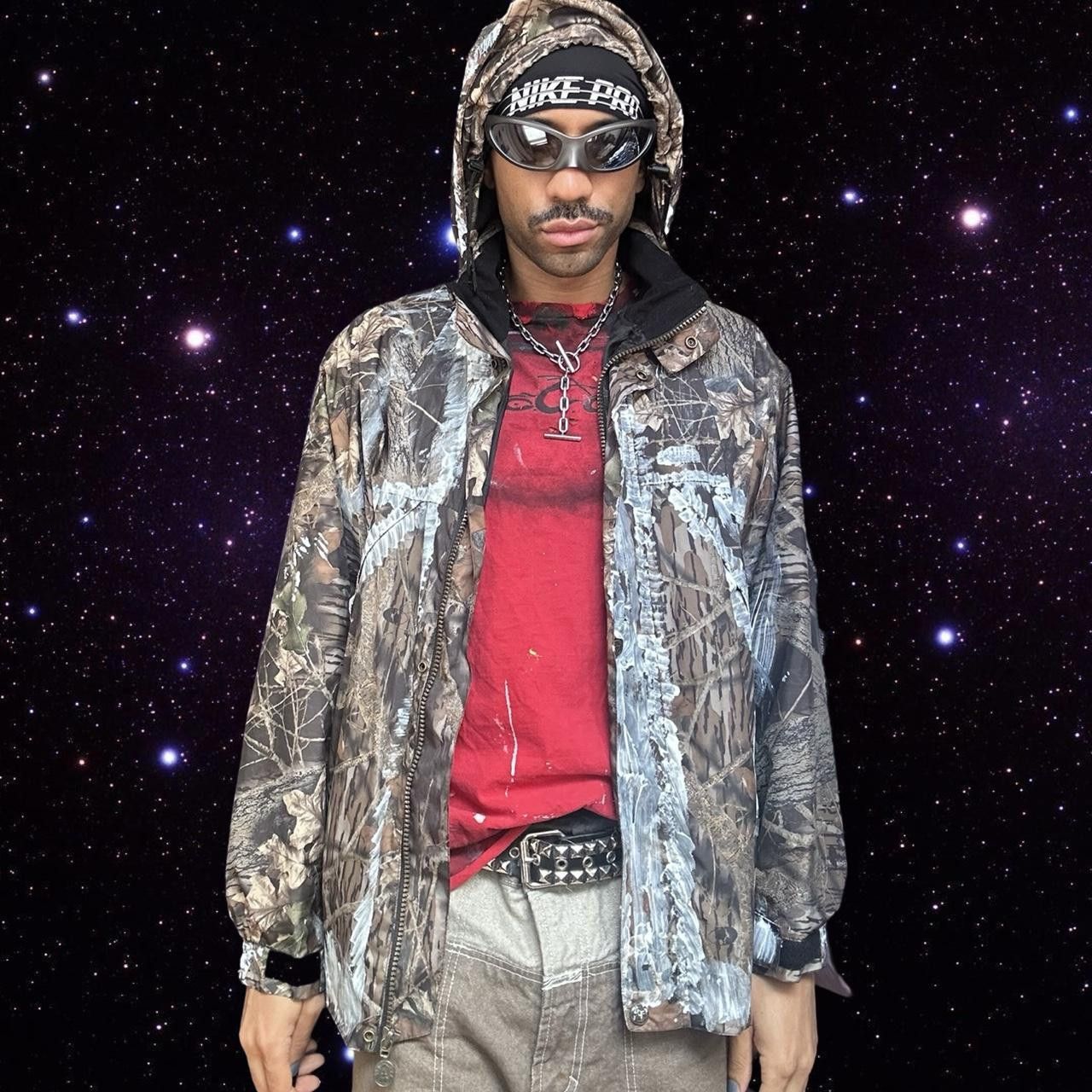 Coleman ASTROBOI* Brown Real Tree Camo Painted Windbreaker - 2XL Size US XXL / EU 58 / 5 - 2 Thumbnail