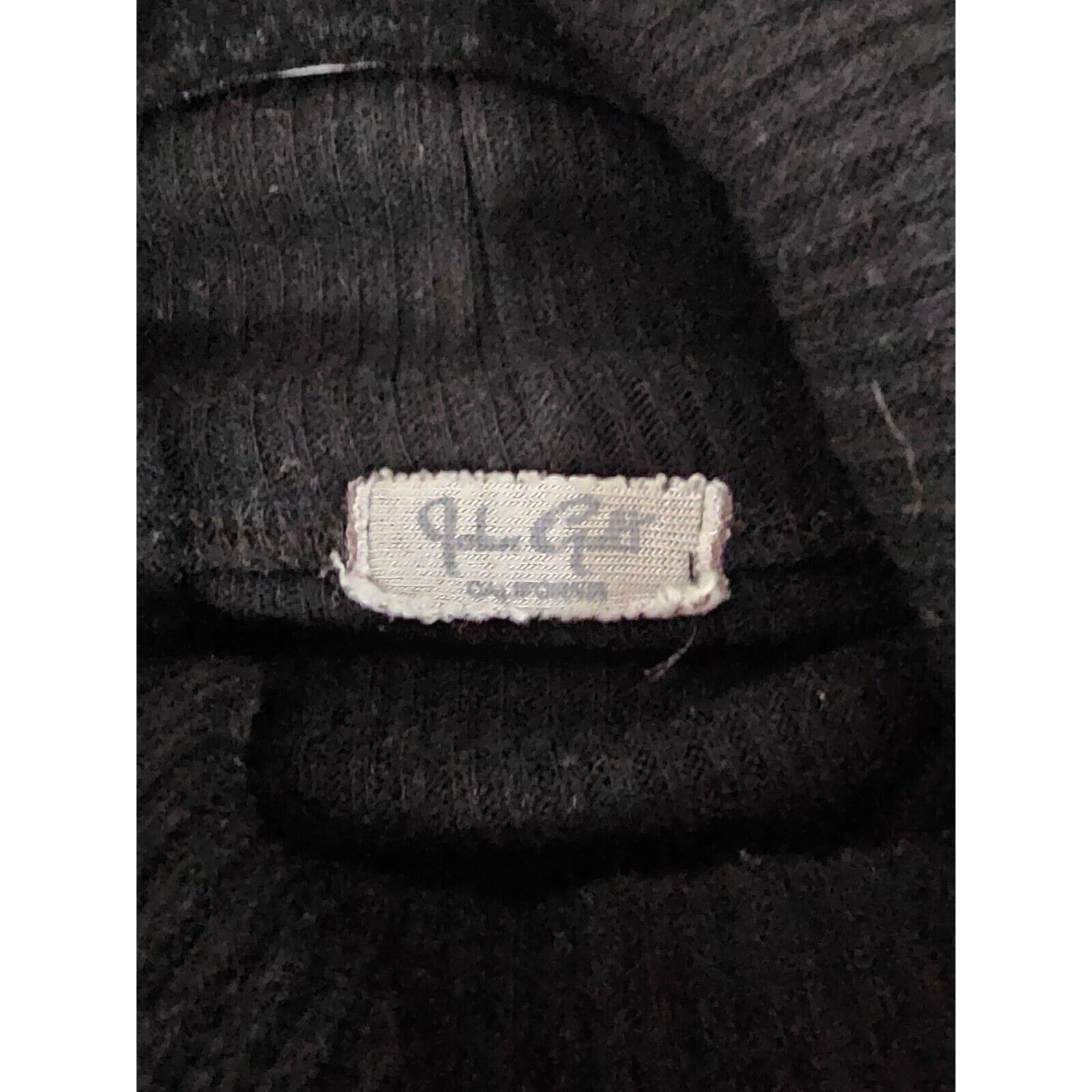 Other John Galt Black Fitted Ribbed Cropped Turtleneck Sweater OS Size ONE SIZE - 6 Thumbnail