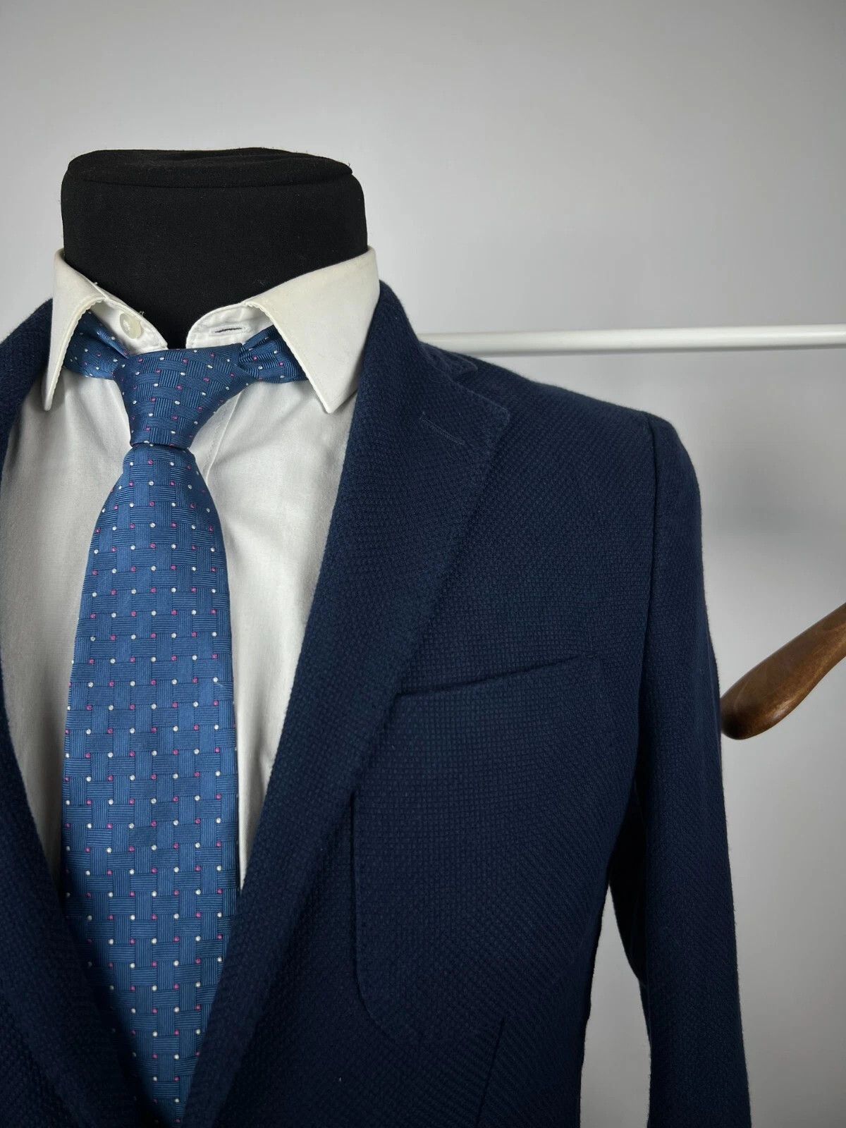 Suitsupply Suitsupply Unlined Navy Blue Patch Pocket Blazer Jacket Size 36R - 2 Thumbnail