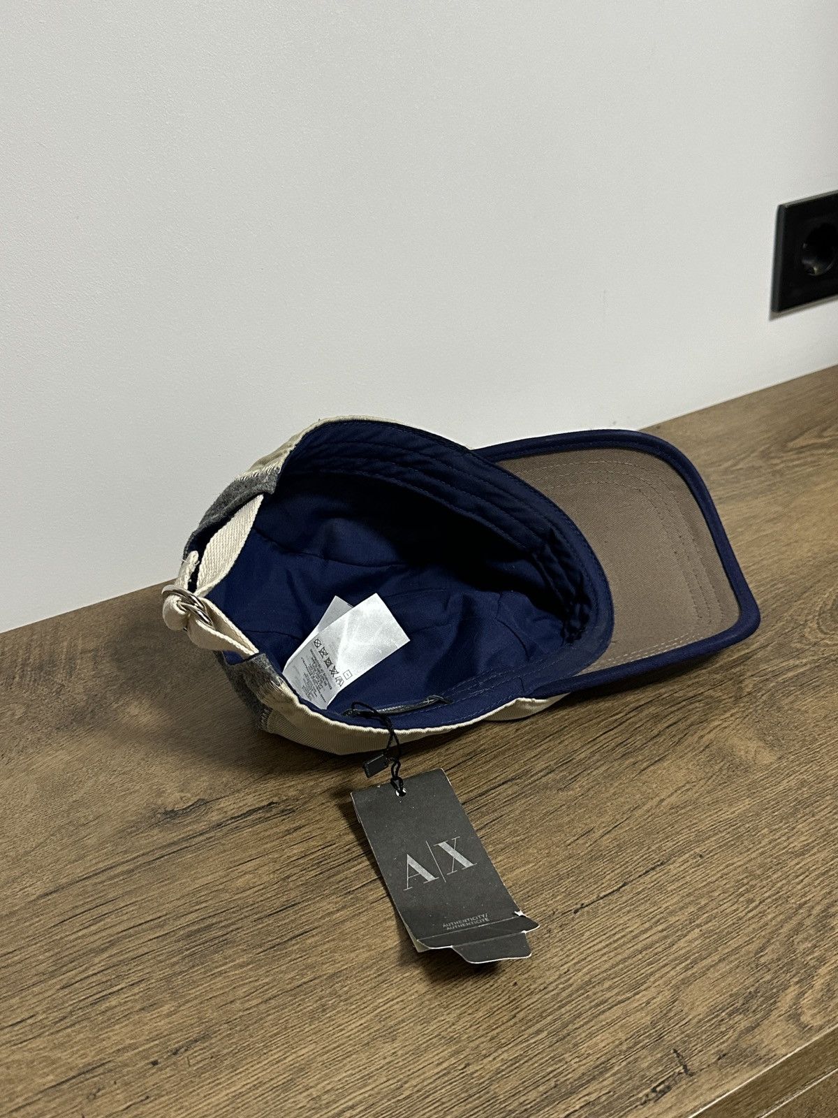 Armani Exchange × Giorgio Armani NEW! Spring 2013 Armani Exchange Patchwork Cap Size ONE SIZE - 4 Thumbnail