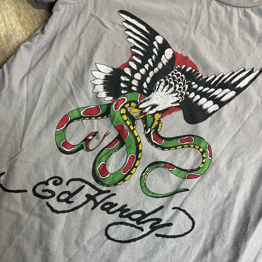 Ed Hardy Ed Hardy Grey Casual Graphic Tee Shirt Men Small Bin P-17 Size US S / EU 44-46 / 1 - 2 Thumbnail