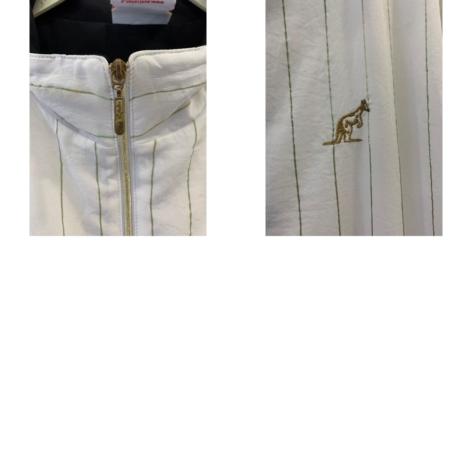 Vintage VINTAGE Australian by L’Alpina Pinstripe Track Jacket Mens L White Made in Italy Size US L / EU 52-54 / 3 - 8 Thumbnail