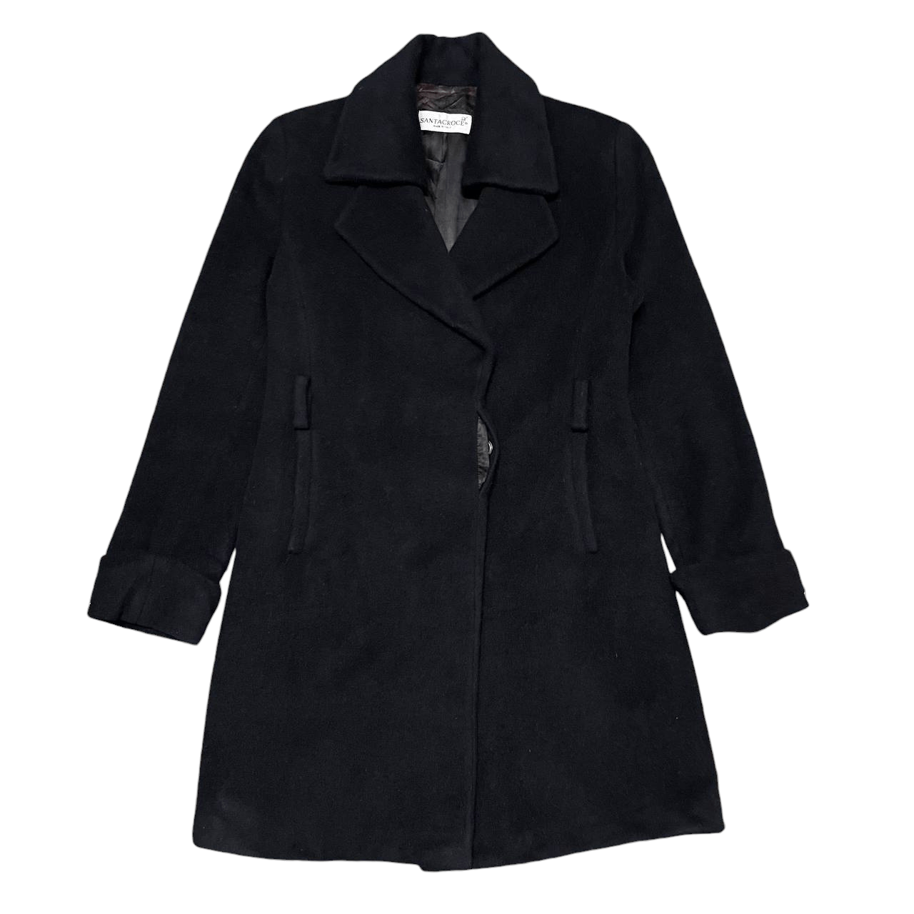 Other Vintage Santa Croce Wool Coat Double Collar Size S / US 4 / IT 40 - 1 Thumbnail