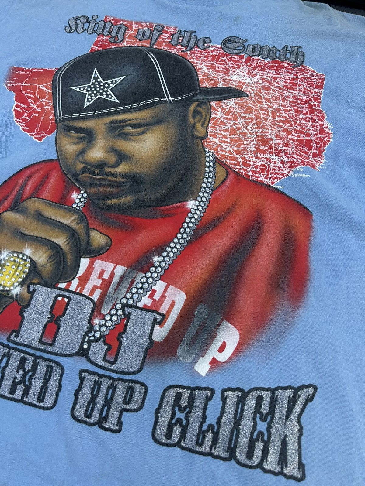 Vintage Vintage DJ Screw King of the South Screwed Up Click Rap Tee Size US XXL / EU 58 / 5 - 3 Thumbnail