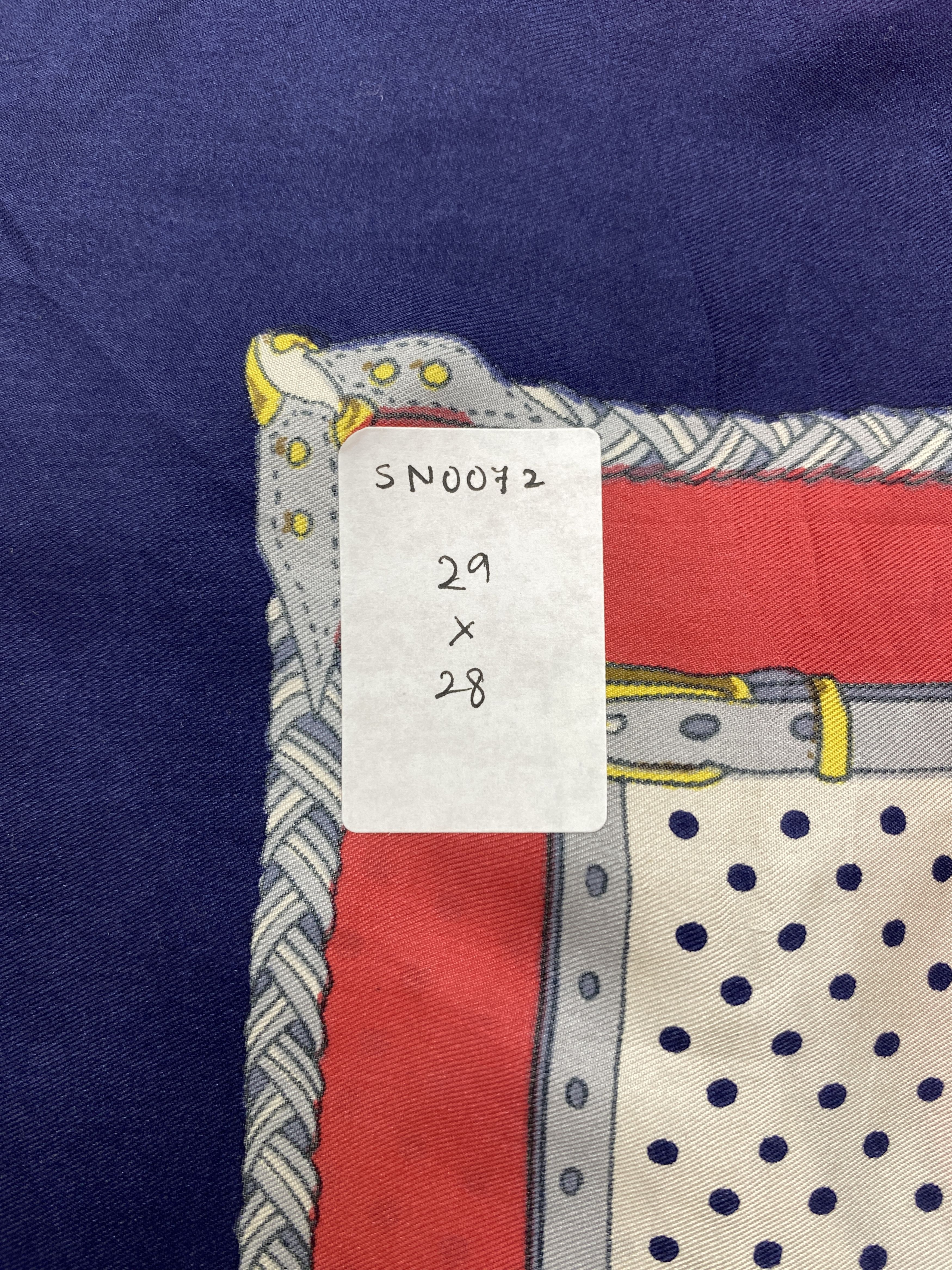Vintage Geometry Silk Scarf / Muffler / Silk Shawl SN0072 Size ONE SIZE - 7 Thumbnail