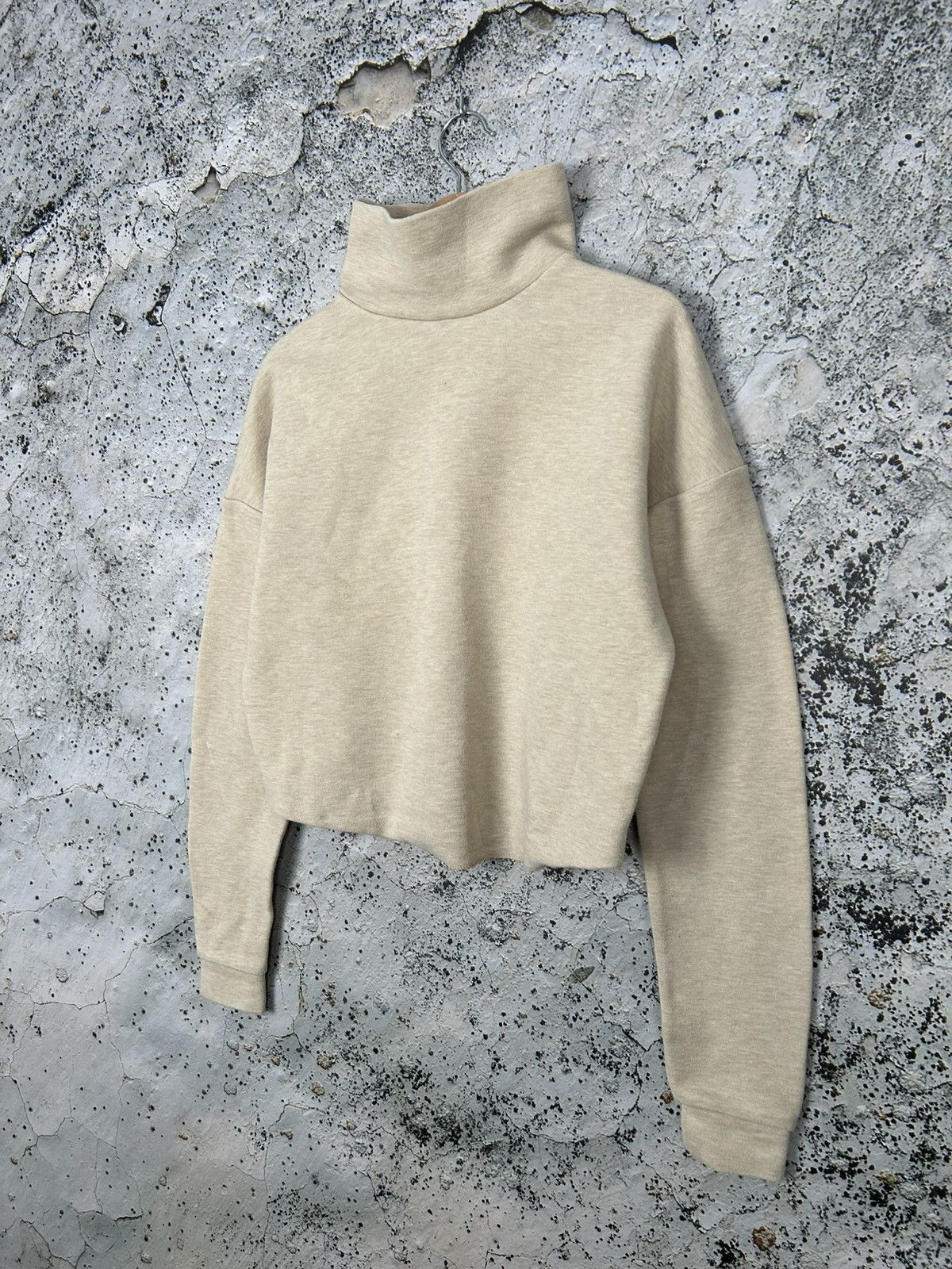 Cos COS Beige Sweater Turtleneck Designer Scandi Basic Size XS / US 0-2 / IT 36-38 - 2 Thumbnail