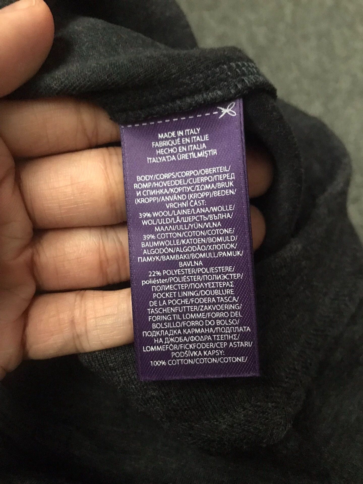 Polo Ralph Lauren RL Purple Label Italian Wool Blend Chinos M Elastic Waist Size US 32 / EU 48 - 4 Thumbnail