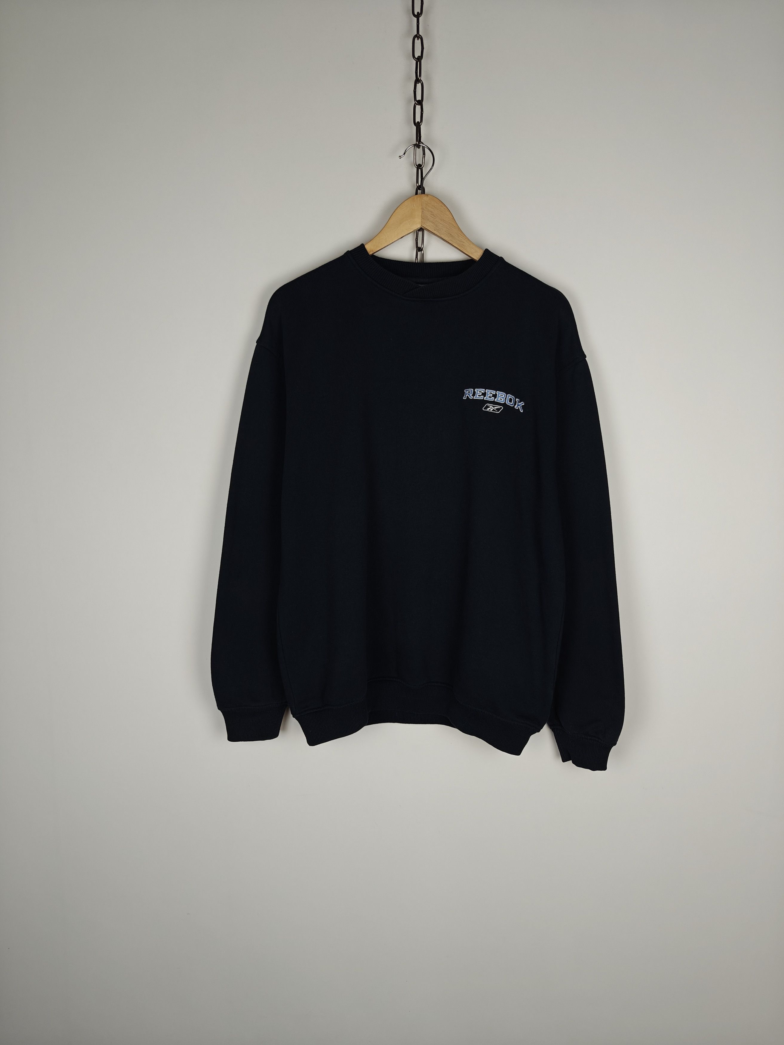 Reebok Reebok VTG Sweatshirt Crewneck Pullover Logo Blue M Size US M / EU 48-50 / 2 - 1 Thumbnail
