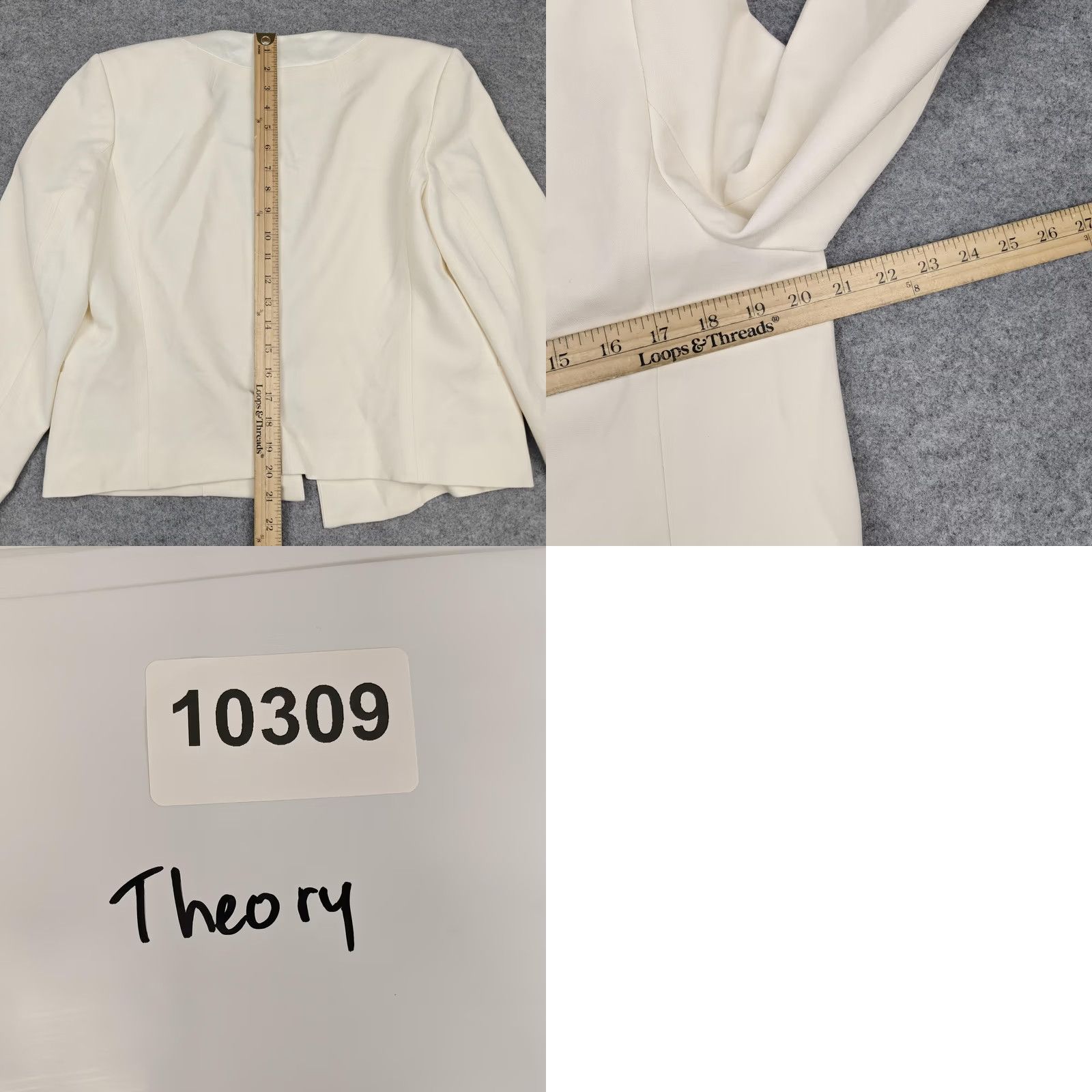 Theory Theory White Tuxedo Blazer Women 8 - Formal Party Size M / US 6-8 / IT 42-44 - 8 Thumbnail