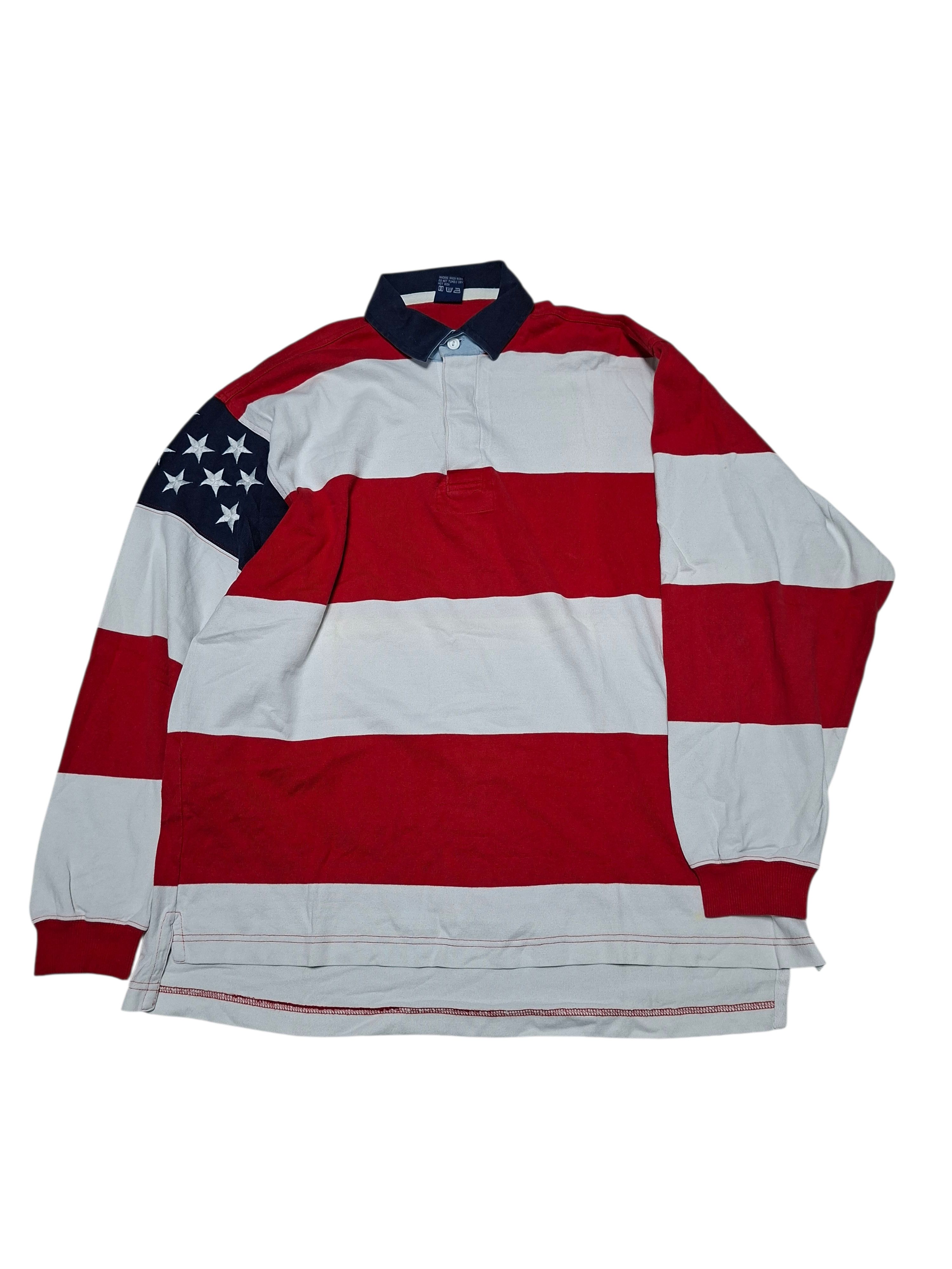 Gant GANT VINTAGE AMERICAN FLAG 90S RUGBY SHIRT Size US XL / EU 56 / 4 - 1 Thumbnail
