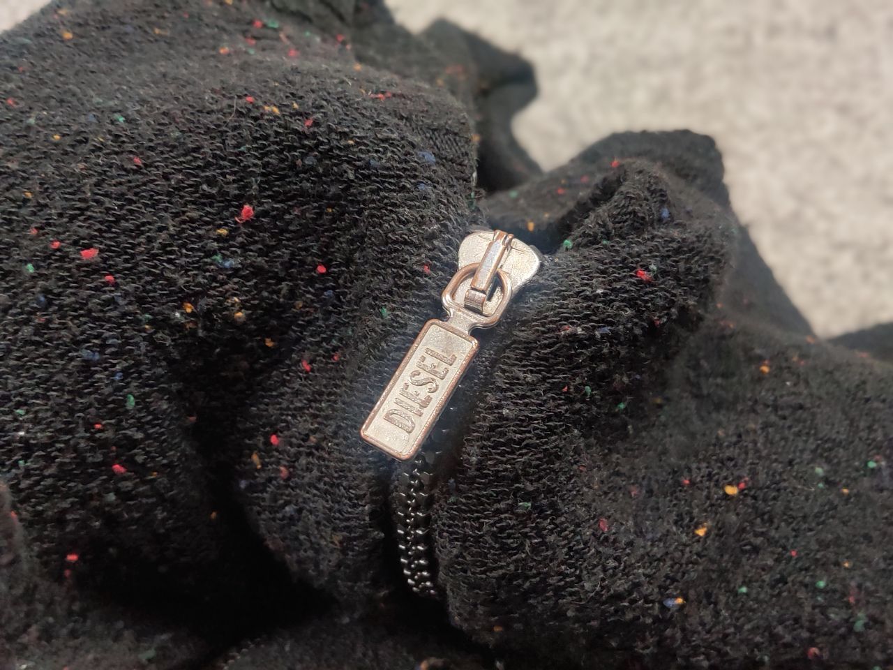 Diesel Vintage 90's Diesel Light Dark Knit Bomber Sweater Y2k Style Size US S / EU 44-46 / 1 - 12 Thumbnail