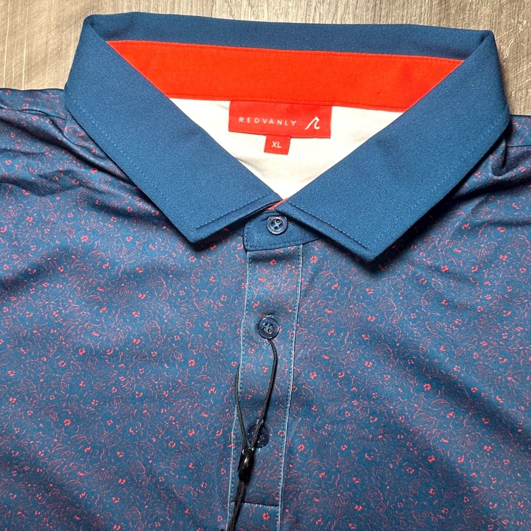 Vintage Redvanly Belmont Floral PurePoly Performance Stretch Admiral Golf Polo XL Mens Shirt Size US XL / EU 56 / 4 - 6 Thumbnail