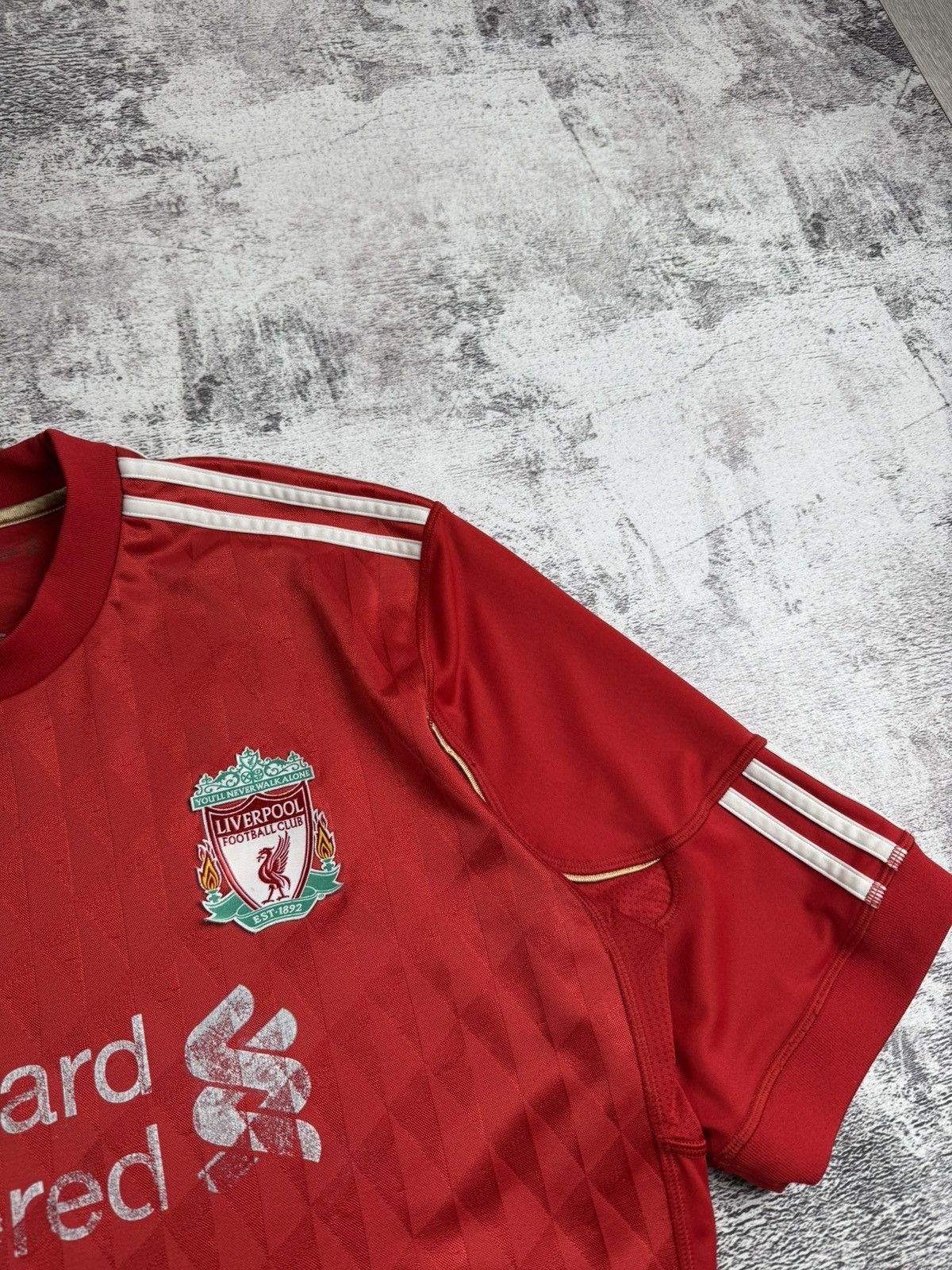 Adidas LIVERPOOL VINTAGE Red 2020/2012 Gerrard Adidas Soccer Football Shirt Jersey Kit Size US L / EU 52-54 / 3 - 11 Thumbnail