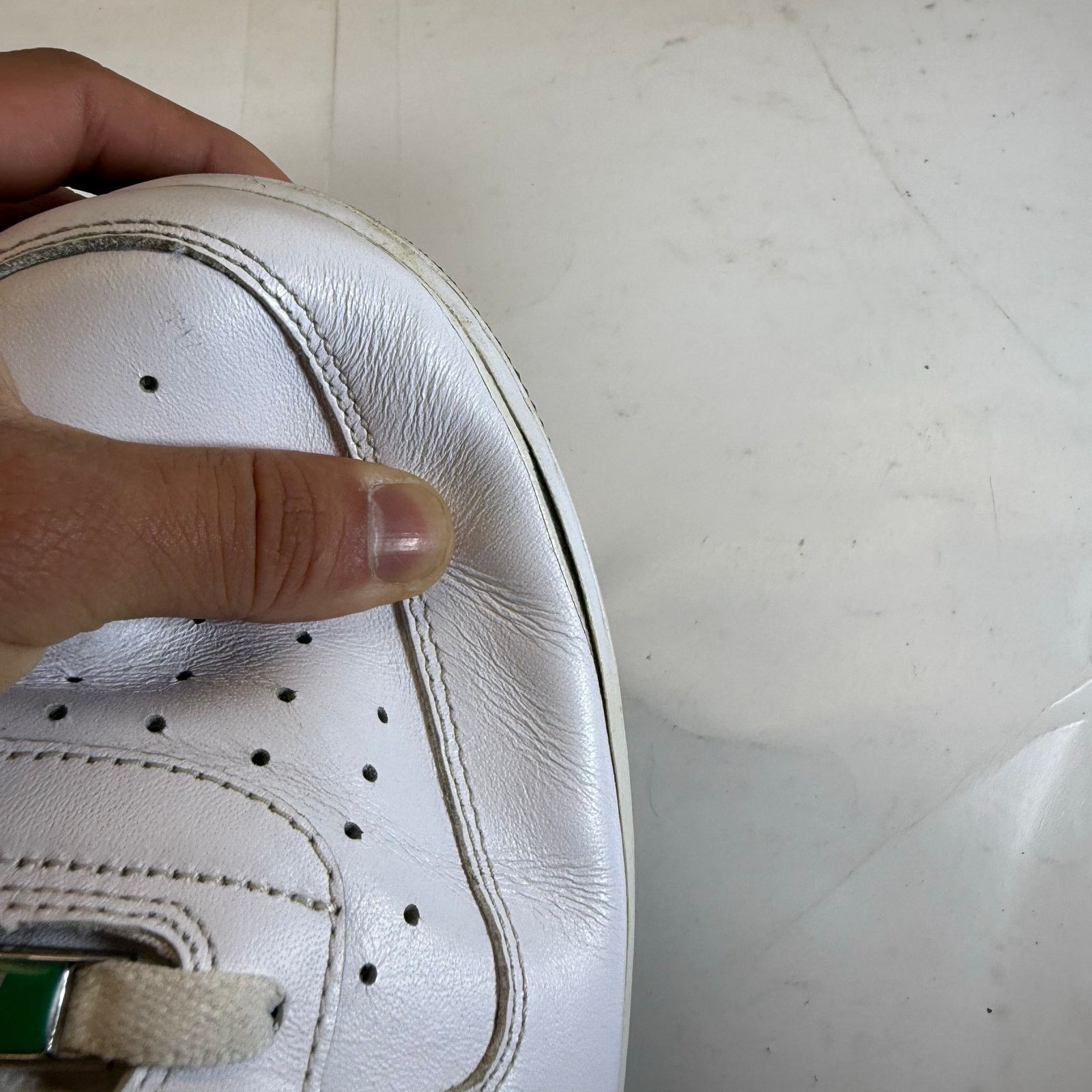 Nike Nike Air Forces White/Green Size 15 Men Size US 15 / EU 48 - 7 Thumbnail