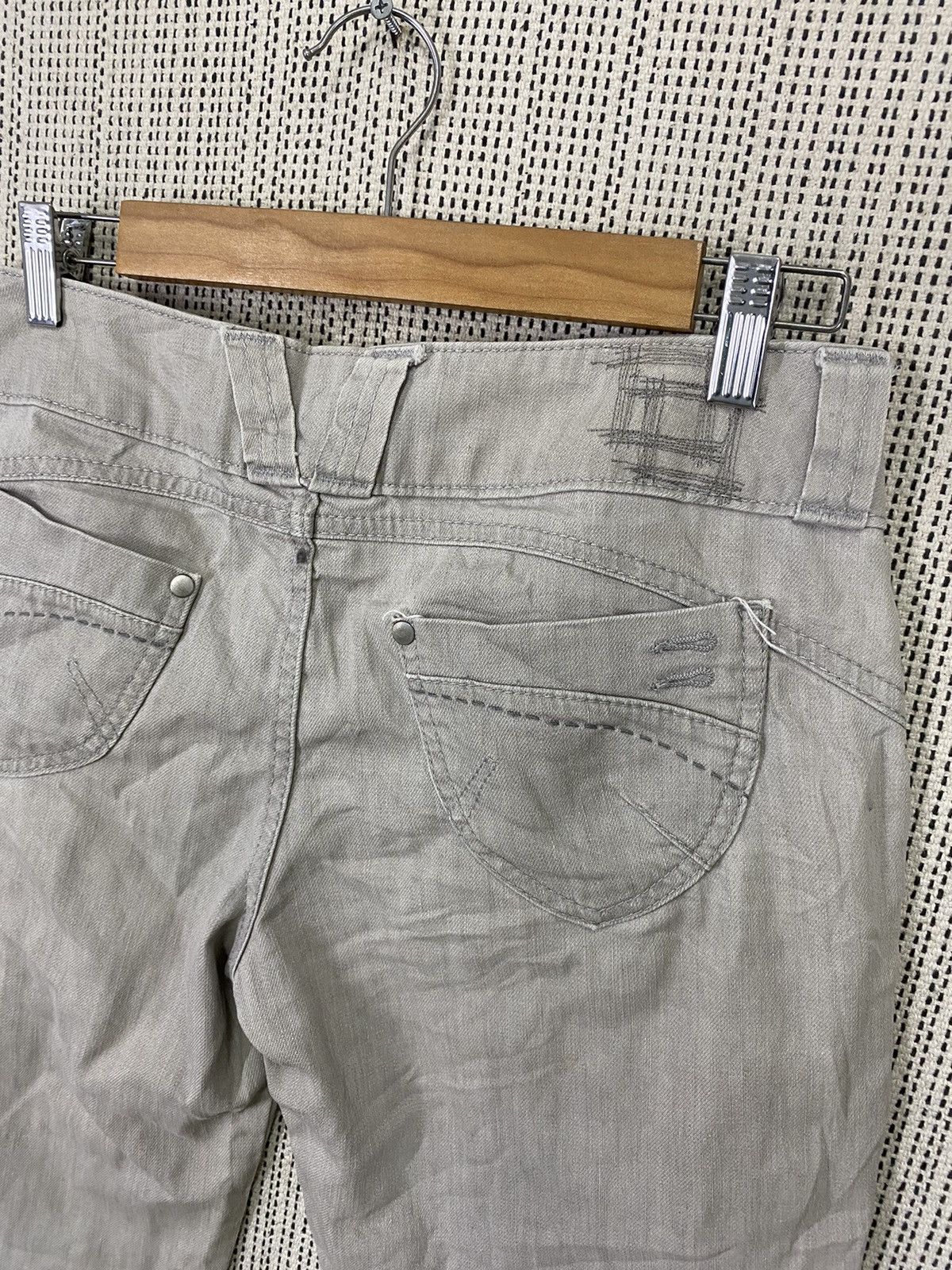 Japanese Brand × Jean × Kenzo Vintage Kenzo jeans y2k white low rise straight leg denim Size US 30 / EU 46 - 8 Thumbnail