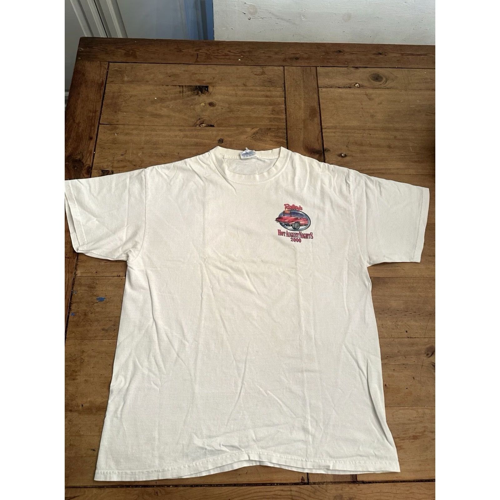 Vintage VINTAGE T-Shirt XL White Cotton Raley’s Hot August Nights Reno Sparks 2000 Men Mens Size US XL / EU 56 / 4 - 2 Thumbnail