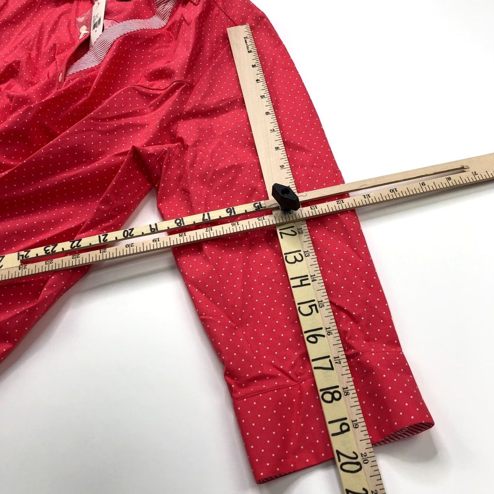 Vintage Lane Bryant Shirt Polka Dot Button-Up Plus 18 Pink Red Collared Long Sleeve Women’s Casual Vintage? No. Size XXL / US 16-18 / IT 52-54 - 6 Thumbnail