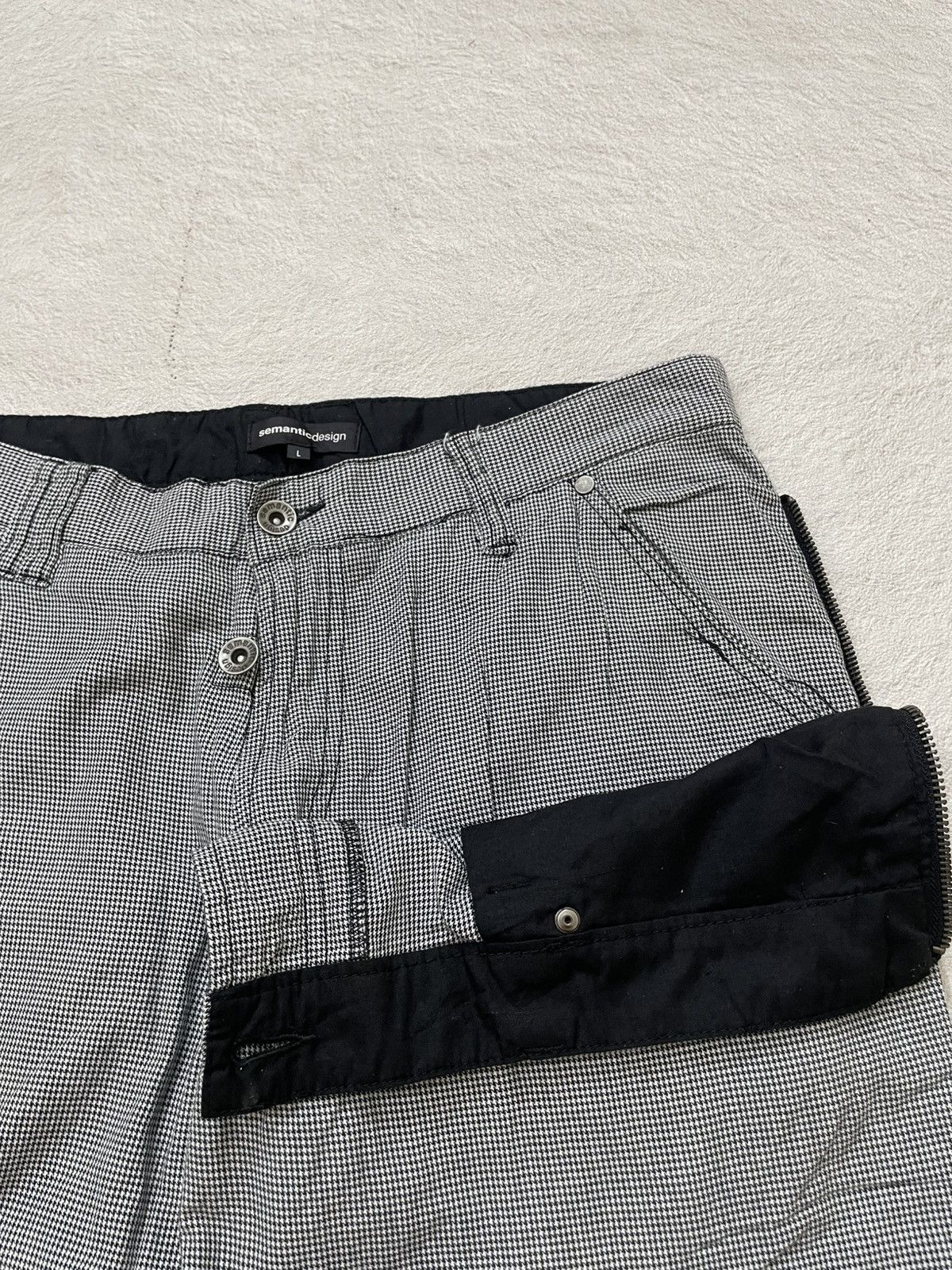 semanticdesign Semantic Archive Technical Plaid Pants with Padded Hem Y2K Size US 31 - 4 Thumbnail