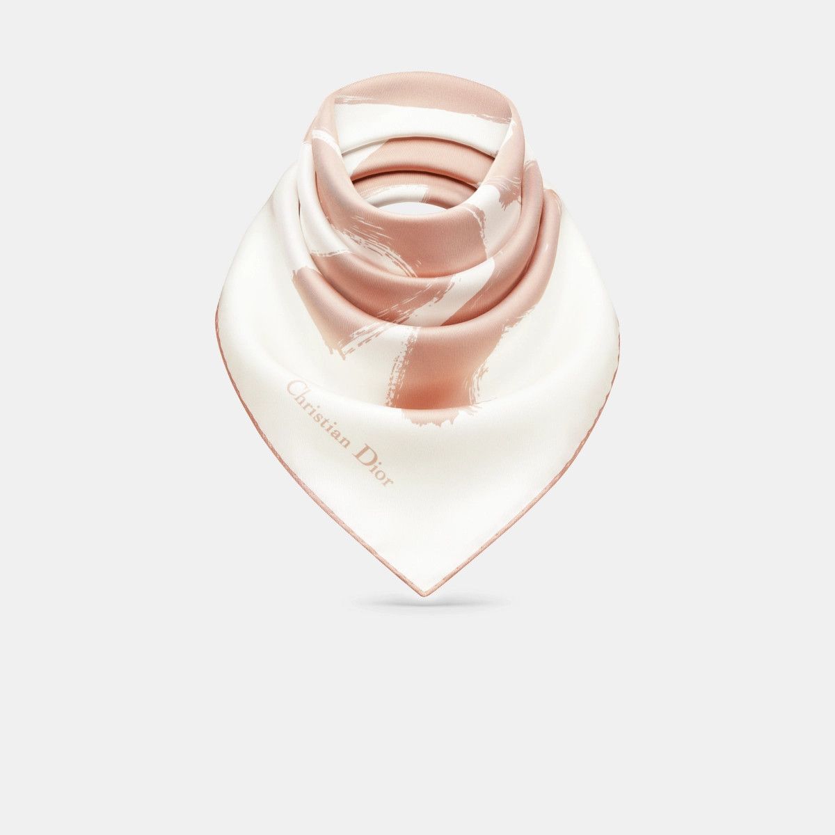 Dior o1bcso1str0226 Size:OS/70 Square Scarf in White/Vents Pink Size ONE SIZE - 3 Thumbnail