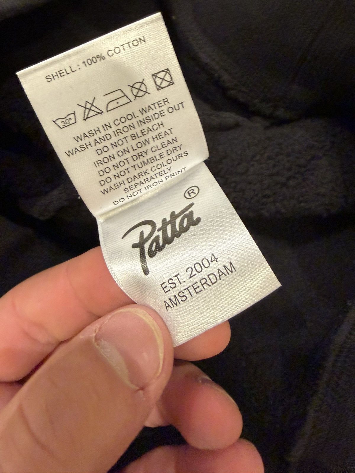 Patta Patta Hooded Sweatshirt - Black Size US XXL / EU 58 / 5 - 5 Thumbnail