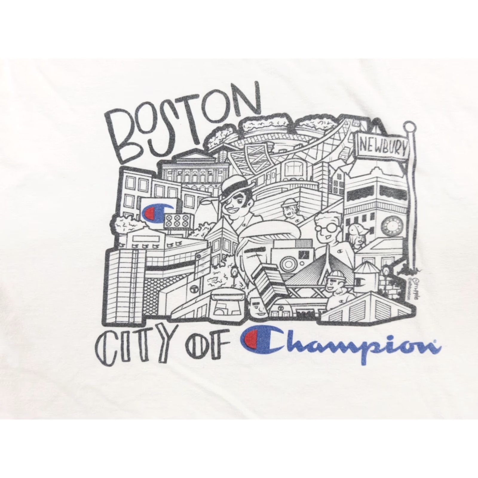 Champion Champion City Graphic T-Shirt Adult Large White Short Sleeve Casual Mens USA Size US L / EU 52-54 / 3 - 2 Thumbnail