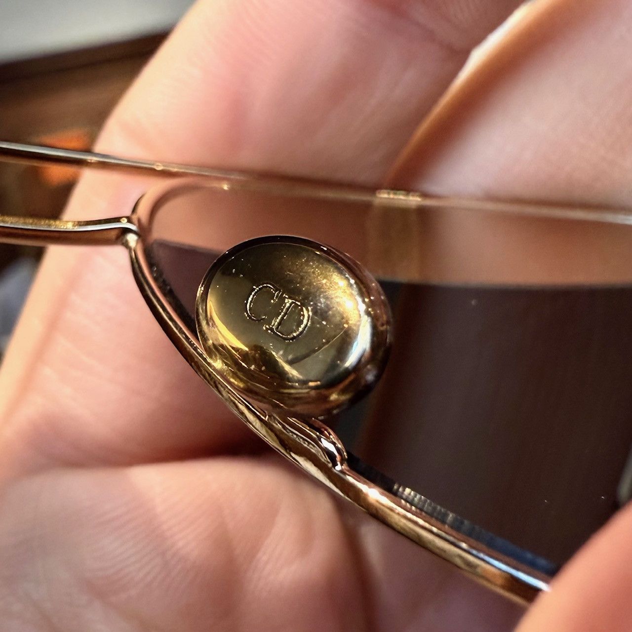Dior Dior DiorSplit Gold Mirror Aviator Sunglasses Size ONE SIZE - 15 Thumbnail