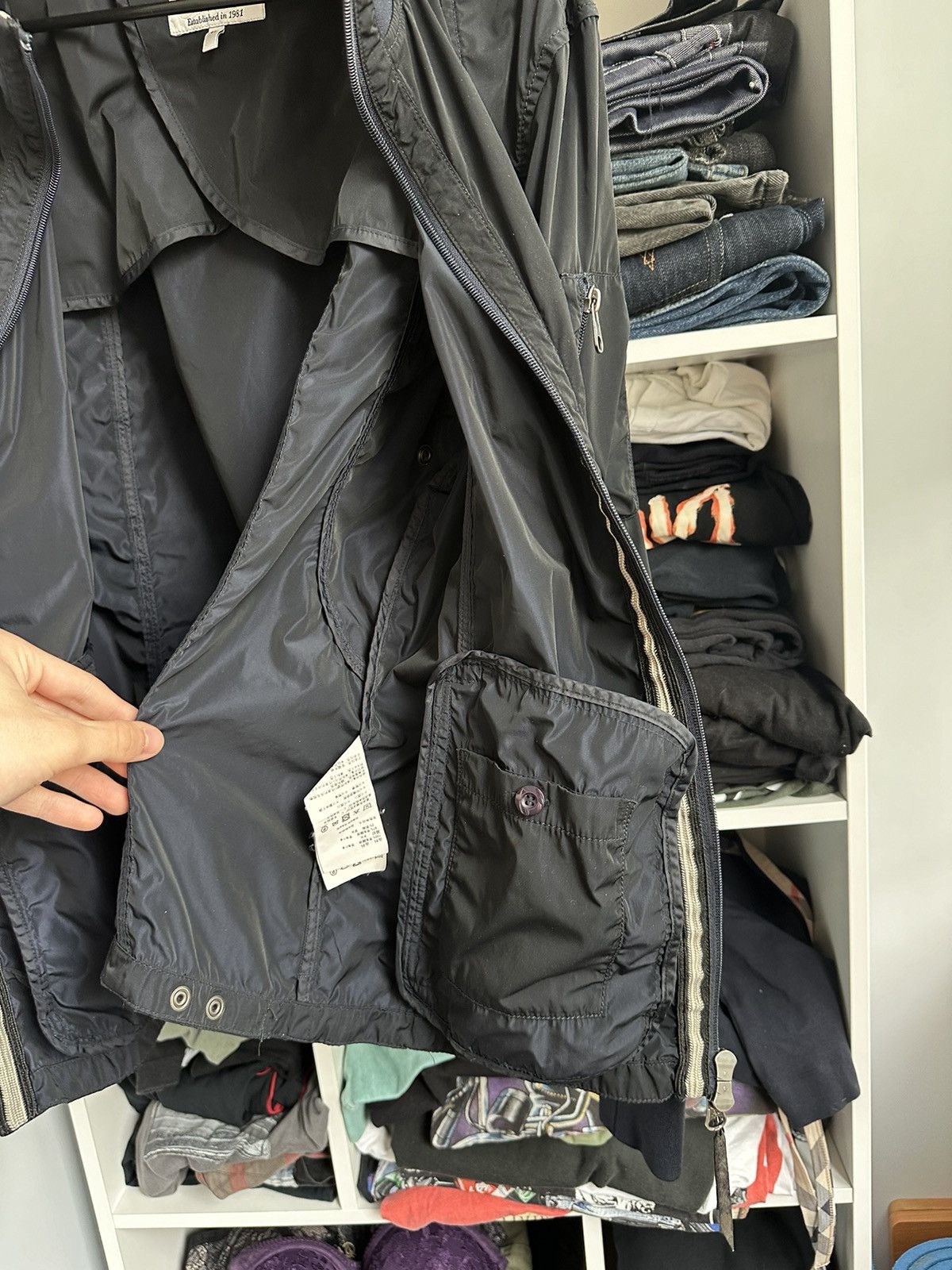 Armani 🔥VINTAGE ARMANI JEANS NYLON BOMBER JACKET🔥 Size US L / EU 52-54 / 3 - 7 Thumbnail