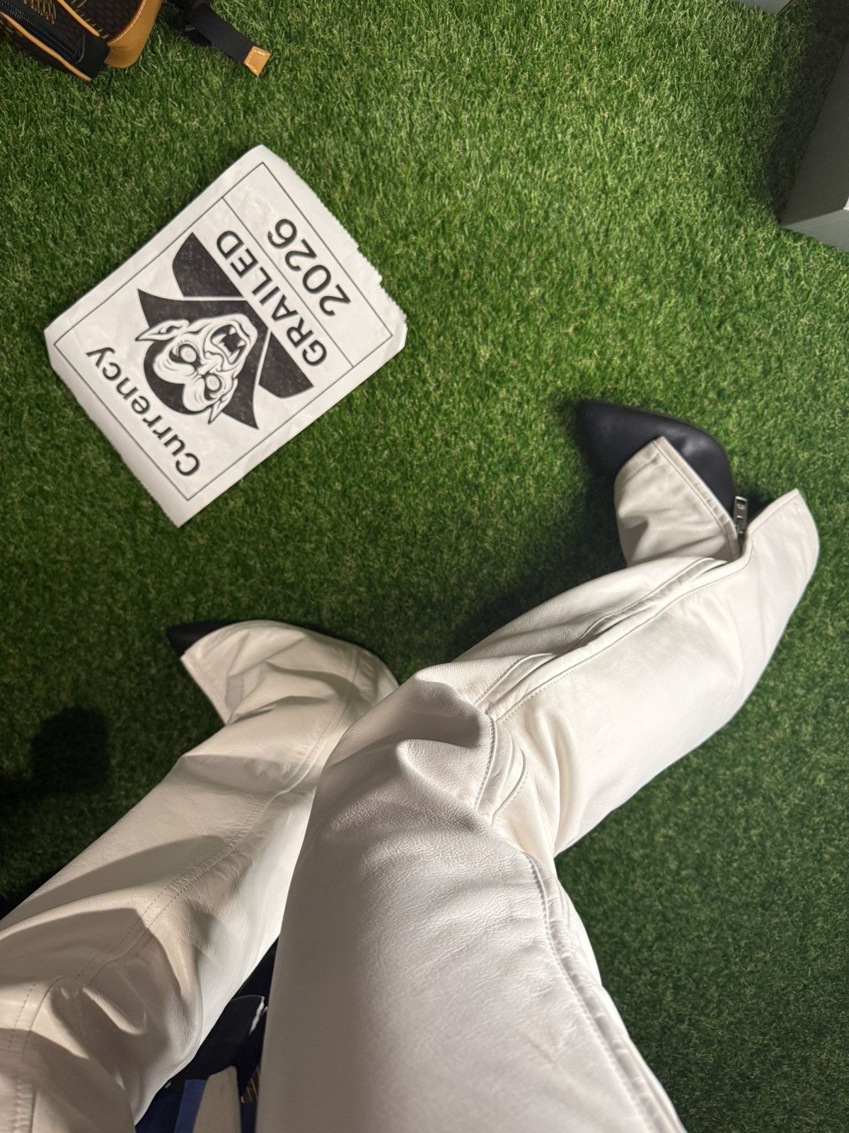 Balenciaga Balenciaga SS20 Look33 RUNWAY White Calf Leather Fetish Pant Size US 28 / EU 44 - 7 Thumbnail