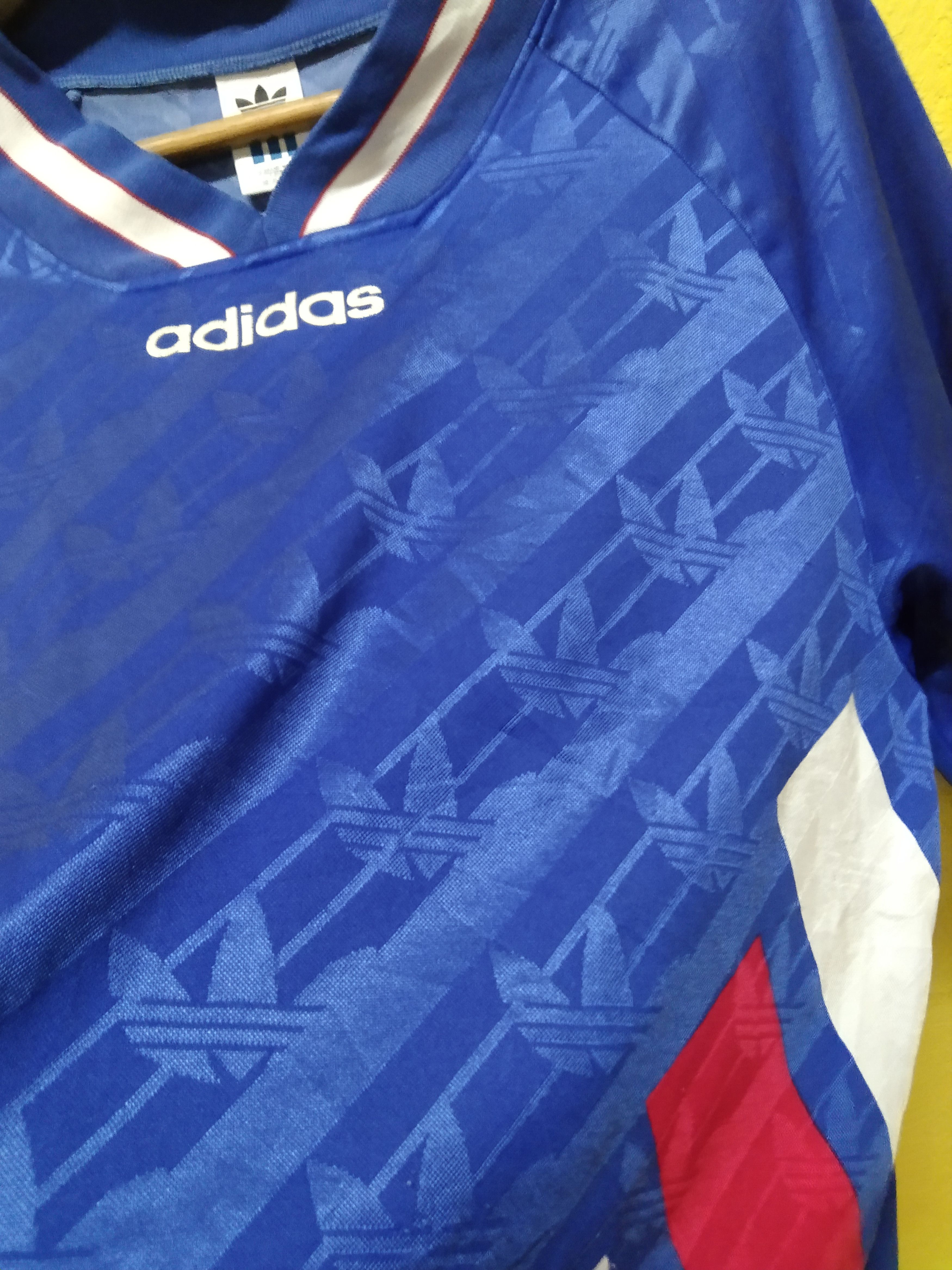 Adidas × Vintage Vintage Adidas Jersey Long Sleeve Shirt Size US L / EU 52-54 / 3 - 5 Thumbnail
