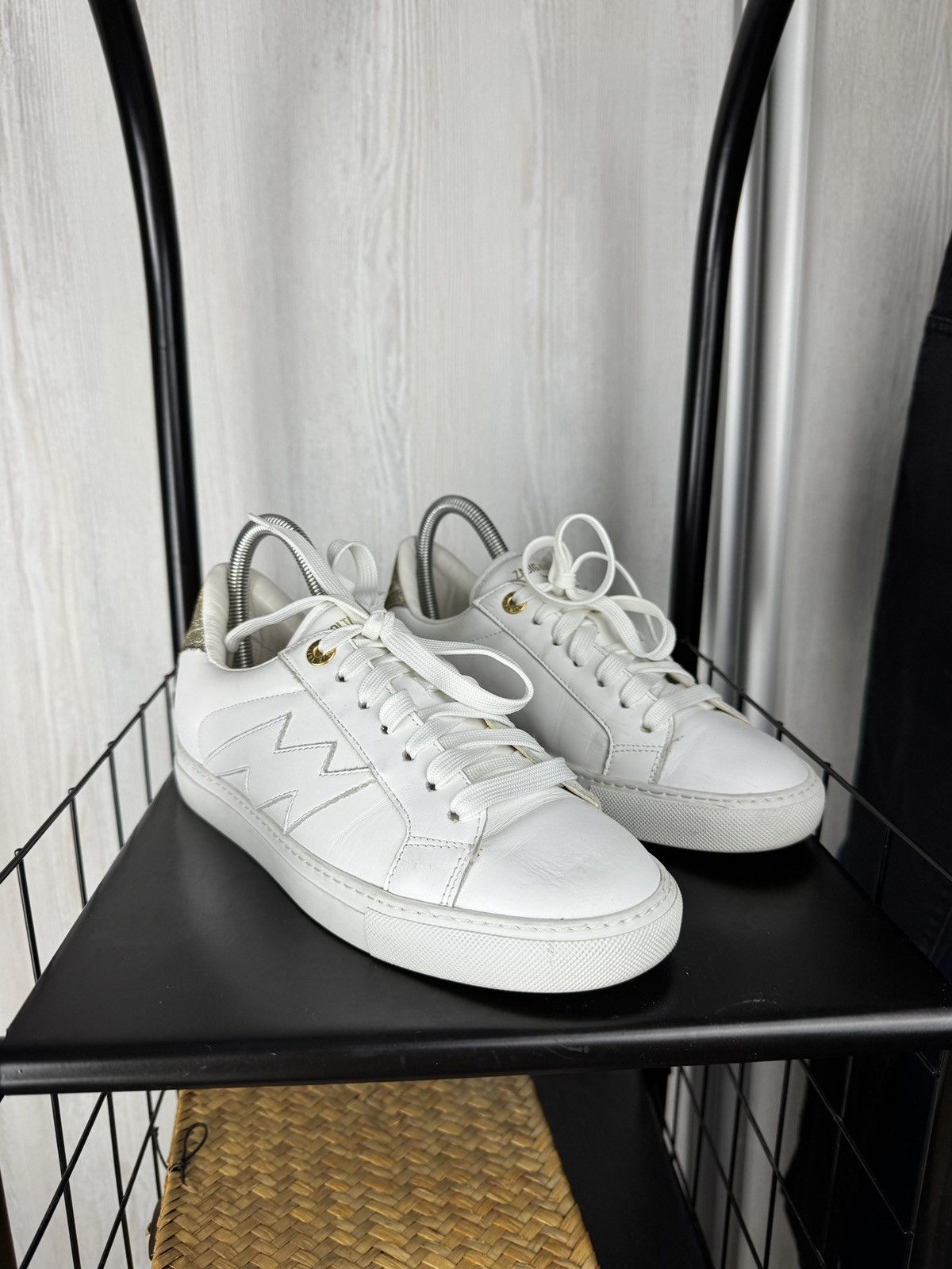Zadig & Voltaire Zadig & Voltaire ZV 1747 Flash White leather low sneakers 38 Size US 8 / IT 38 - 6 Thumbnail
