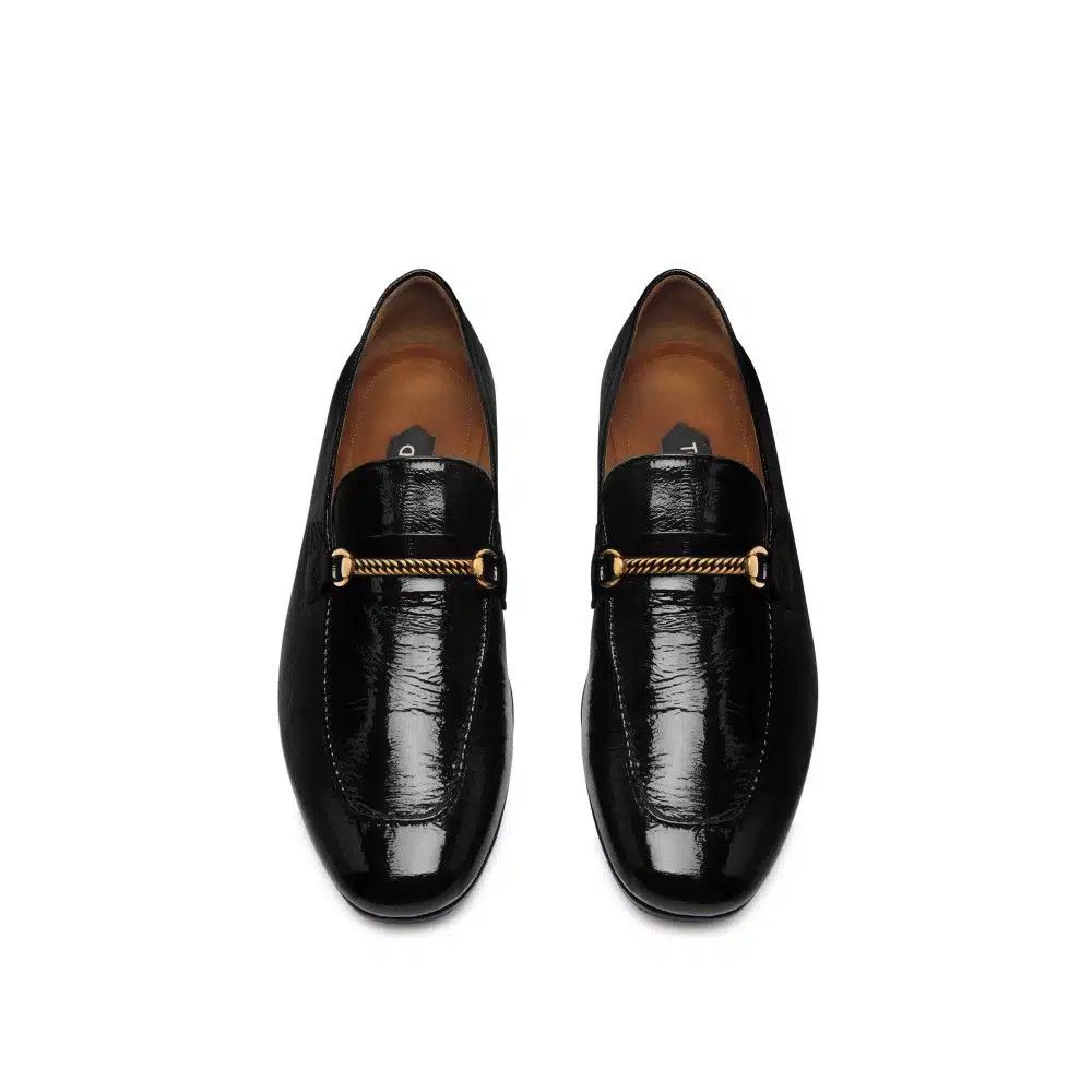 Tom Ford o1loc1c0226 J1541 Size: 12 TF/Printed Eel Gigi Chain Loafers Size US 12 / EU 45 - 2 Thumbnail