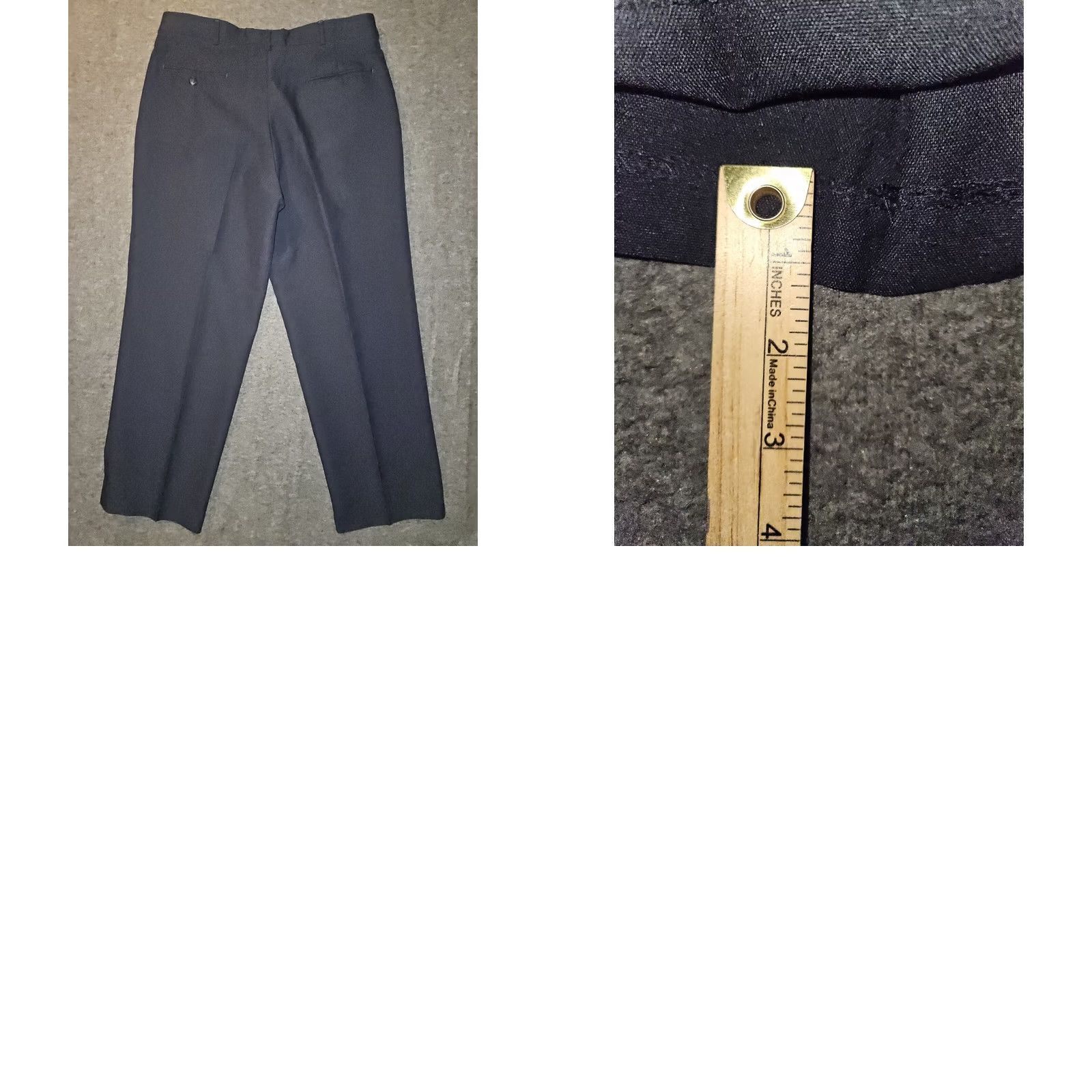 Levi's VINTAGE Levi's Travelers Pants Men 36 Navy Blue Dress Pants Wool Polyester Trevira Poly 90s Retro USA Mens Size US 36 / EU 52 - 8 Thumbnail