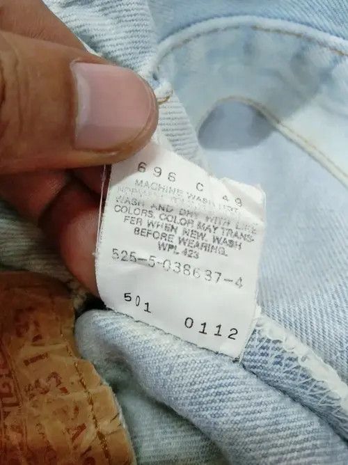 Levi's × Vintage 80s Vintage Levis 501 Made In USA Sun Faded Distressed Jeans Size US 33 - 12 Thumbnail