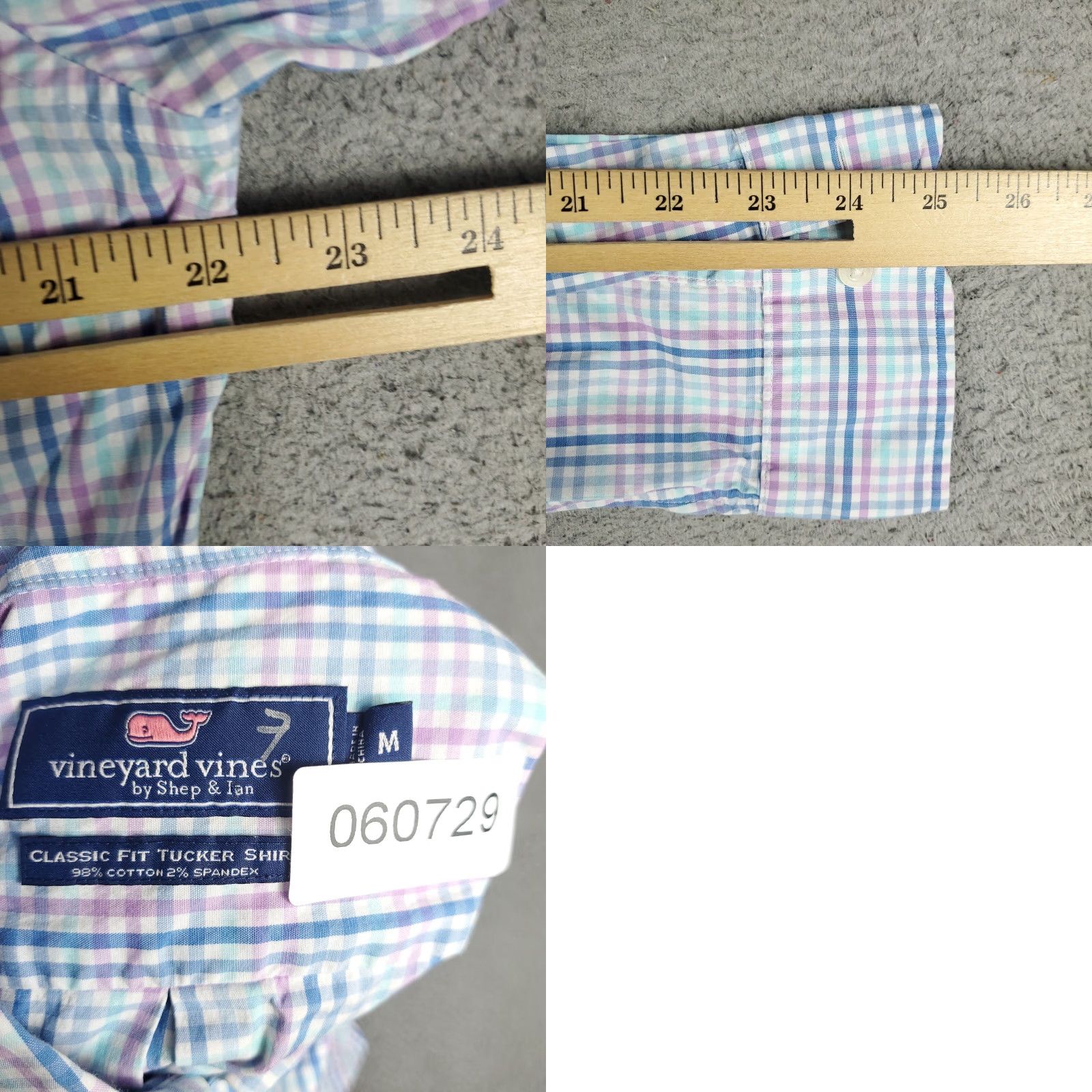 Vineyard Vines VINEYARD VINES Blue Plaid Button-Up Shirt Mens Medium Long Sleeve Casual Preppy Size US M / EU 48-50 / 2 - 8 Thumbnail