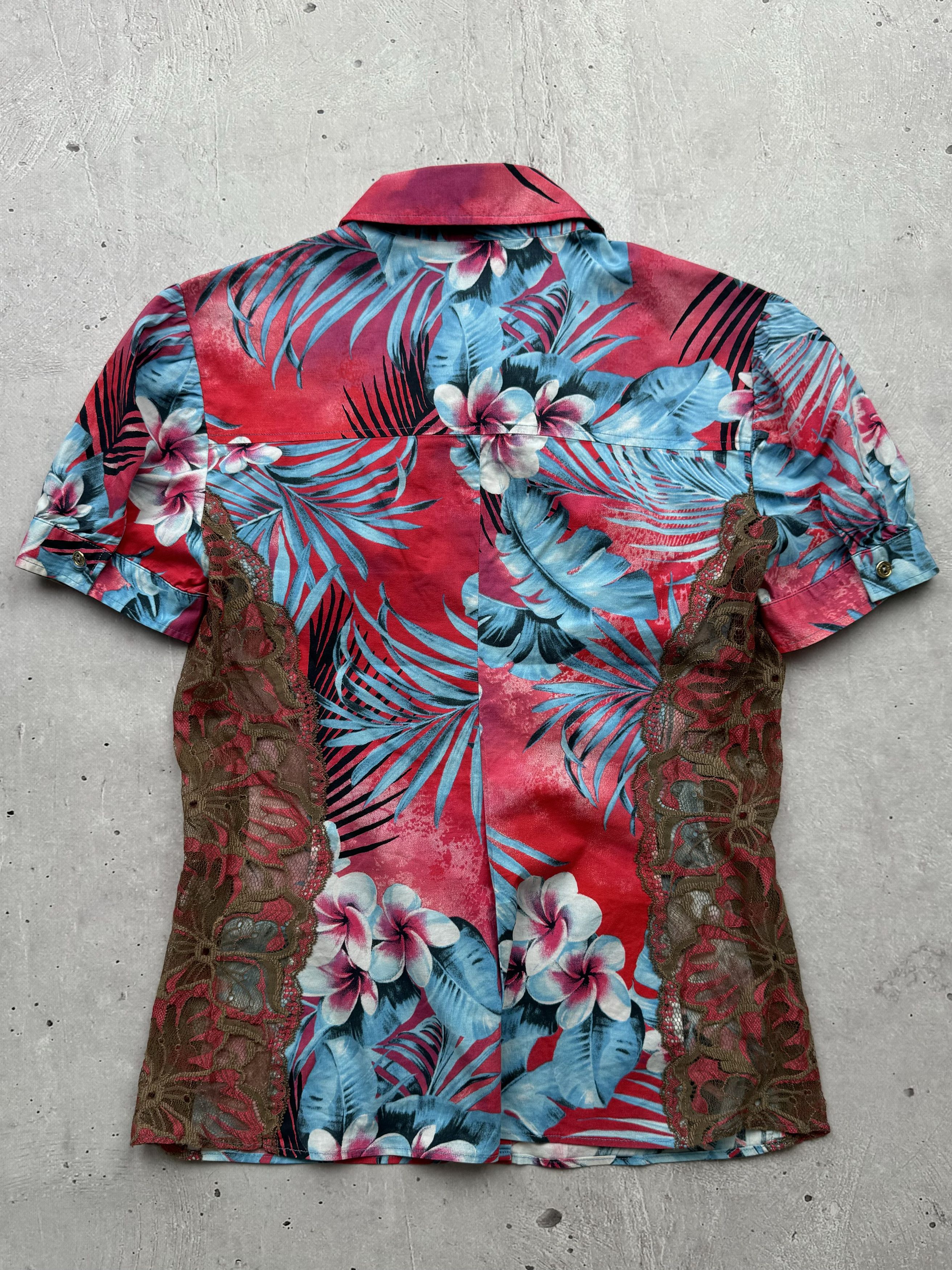 Dolce & Gabbana × Vintage Dolce & Gabbana 2005 Vintage Lace Hawaiian Shirt Size M / US 6-8 / IT 42-44 - 8 Thumbnail