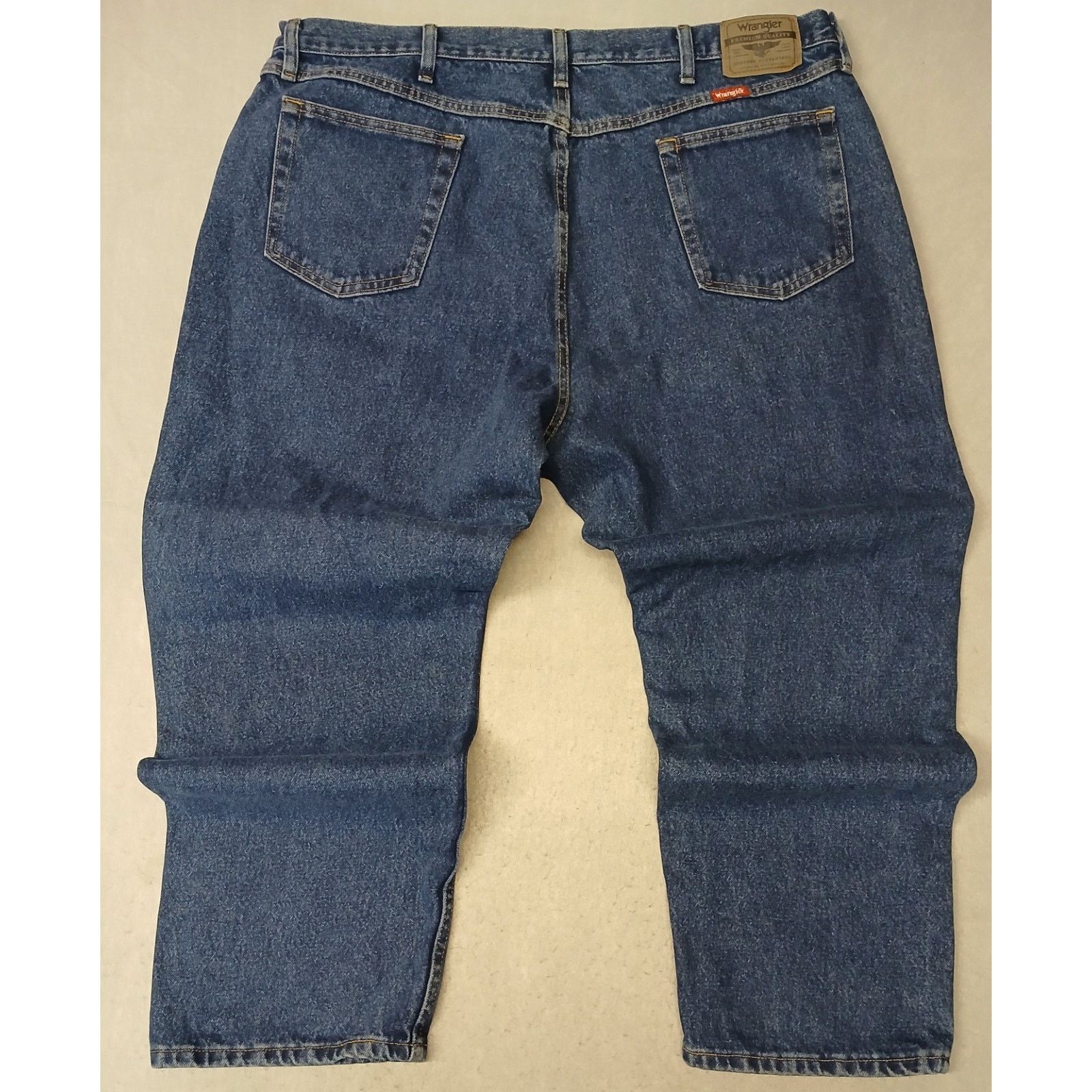 Wrangler Wranlger (44x29) Men's Relaxed Straight Leg Blue Denim Jeans Size US 44 / EU 60 - 7 Thumbnail