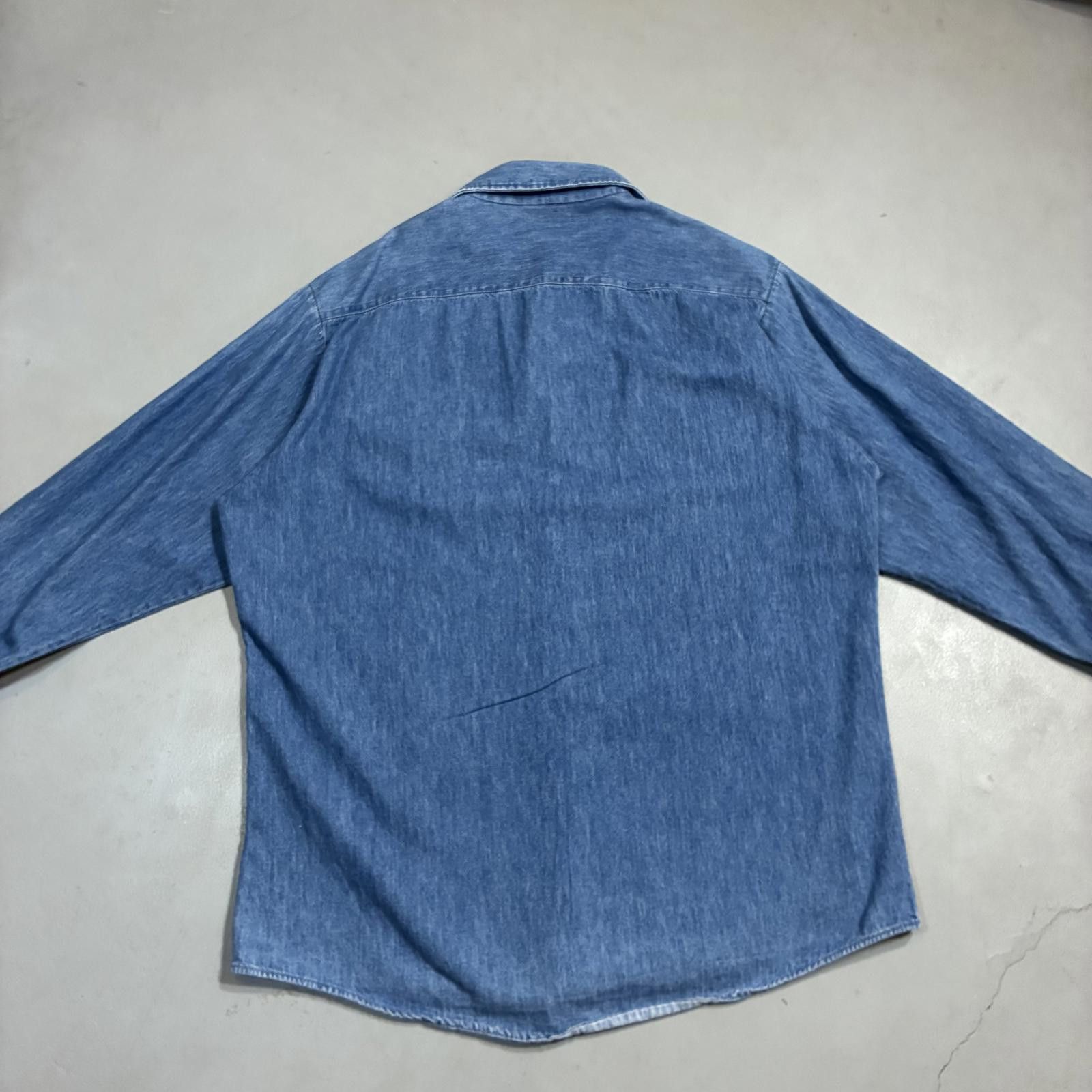 Other Vintage 80s Private Property Oversized Denim Work Shirt USA Size US L / EU 52-54 / 3 - 4 Thumbnail