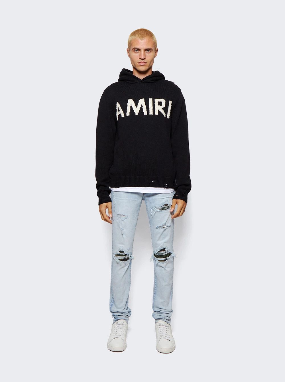 Amiri o1gr1nt1124 MX1 Camo Jeans in Light Indigo Size US 33 - 2 Thumbnail