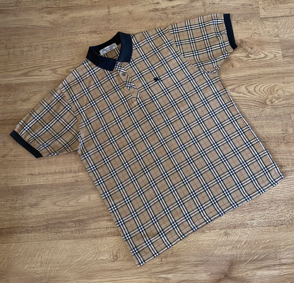 Burberry Burberry’s Nova Check Polo x Vintage x Luxury Size US L / EU 52-54 / 3 - 2 Thumbnail