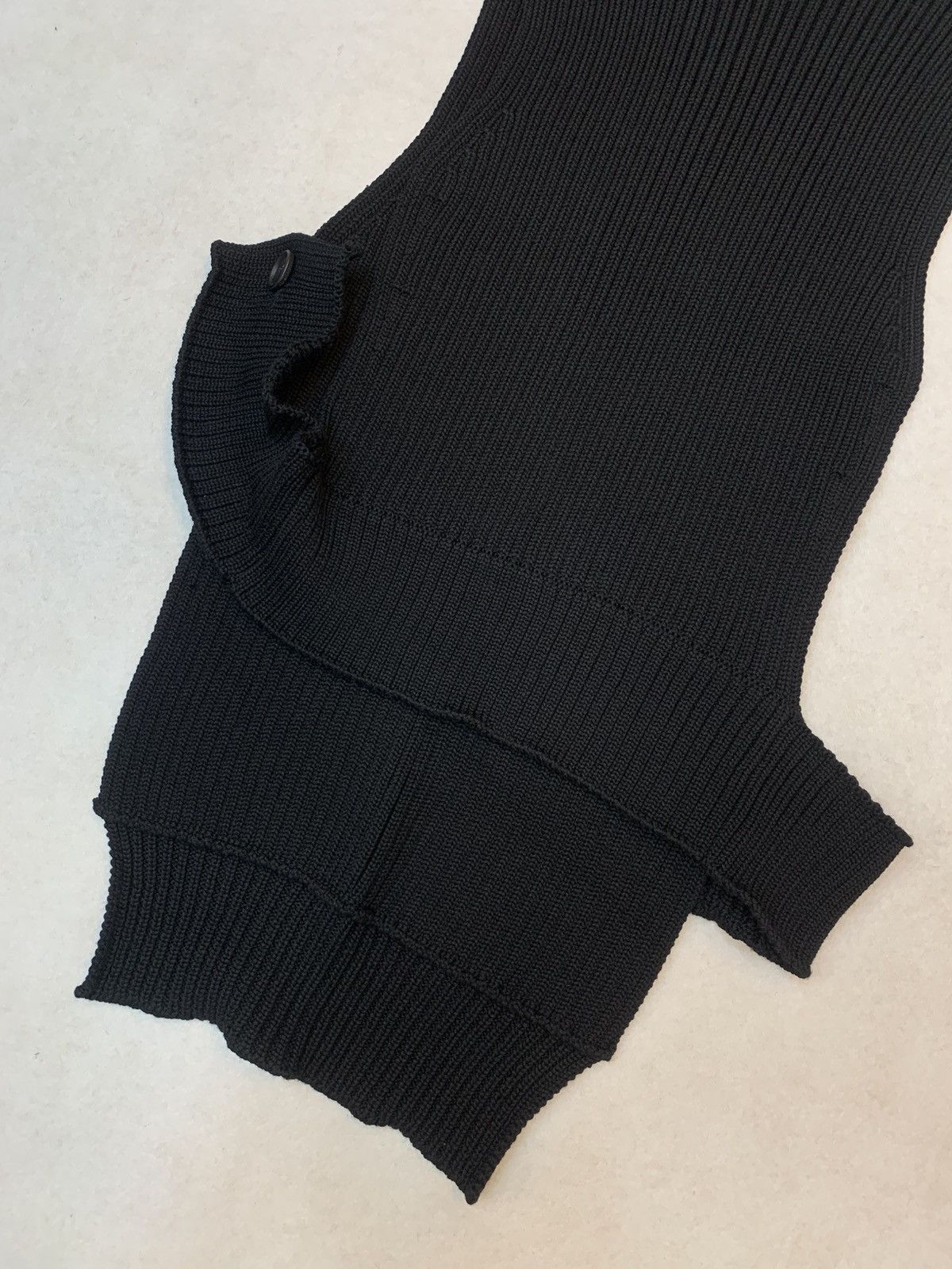 Yohji Yamamoto Yohji Yamamoto Regulation Asymmetrical High Neck Knit Top Size US M / EU 48-50 / 2 - 6 Thumbnail
