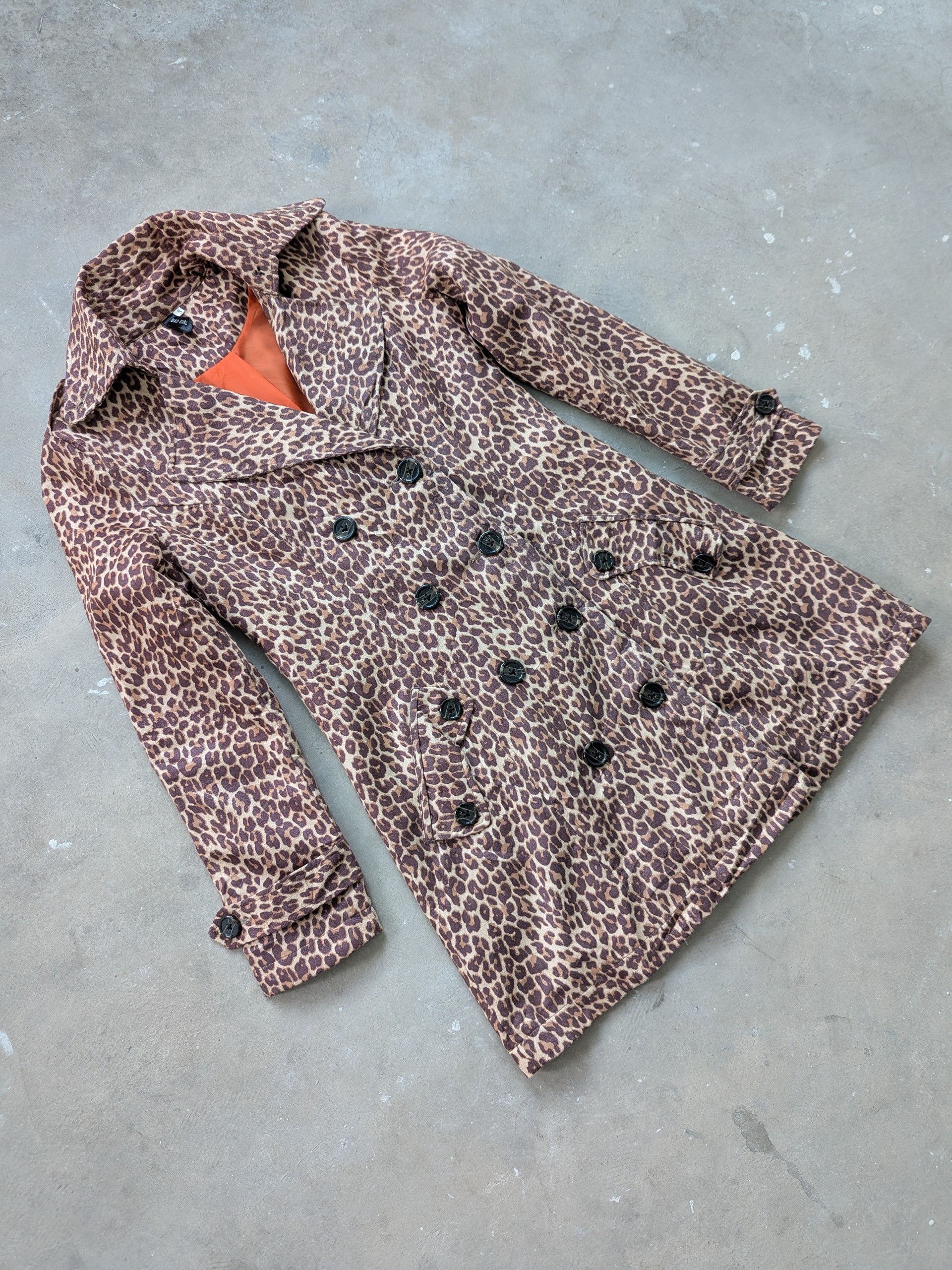 Japanese Brand × Le Grande Bleu (L.G.B.) × Vintage Vintage Leopard Patterned Trench Coat by Bad Girl Size S / US 4 / IT 40 - 3 Thumbnail