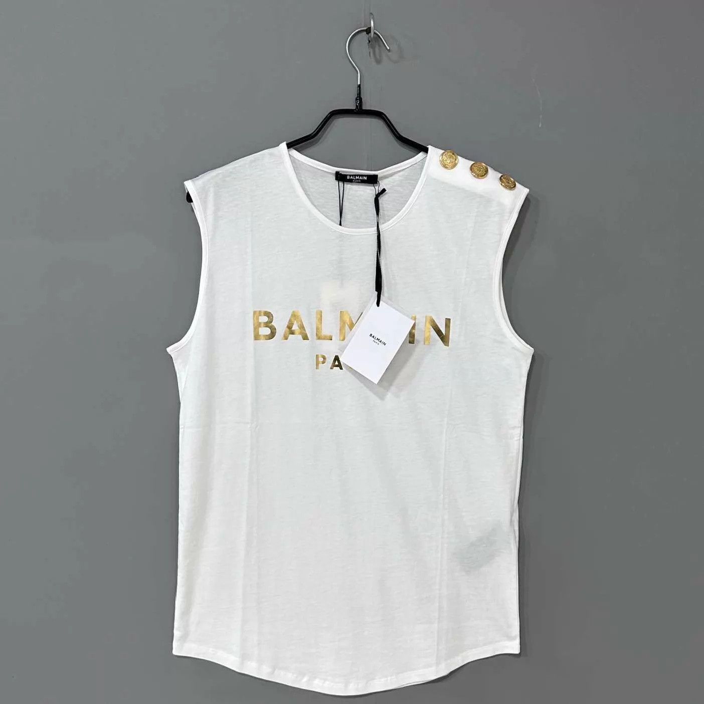 Balmain BALMAIN gold button cami top women's S Size S / US 4 / IT 40 - 1 Thumbnail
